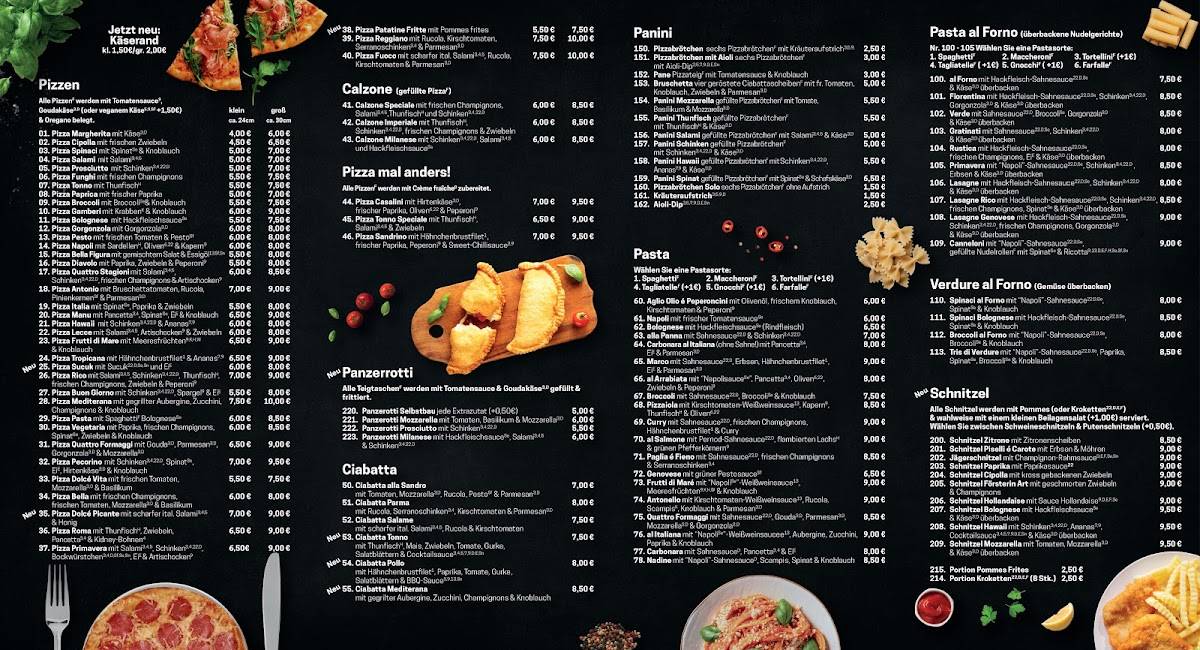 Pizzeria Da Rico Sonsbeck меню