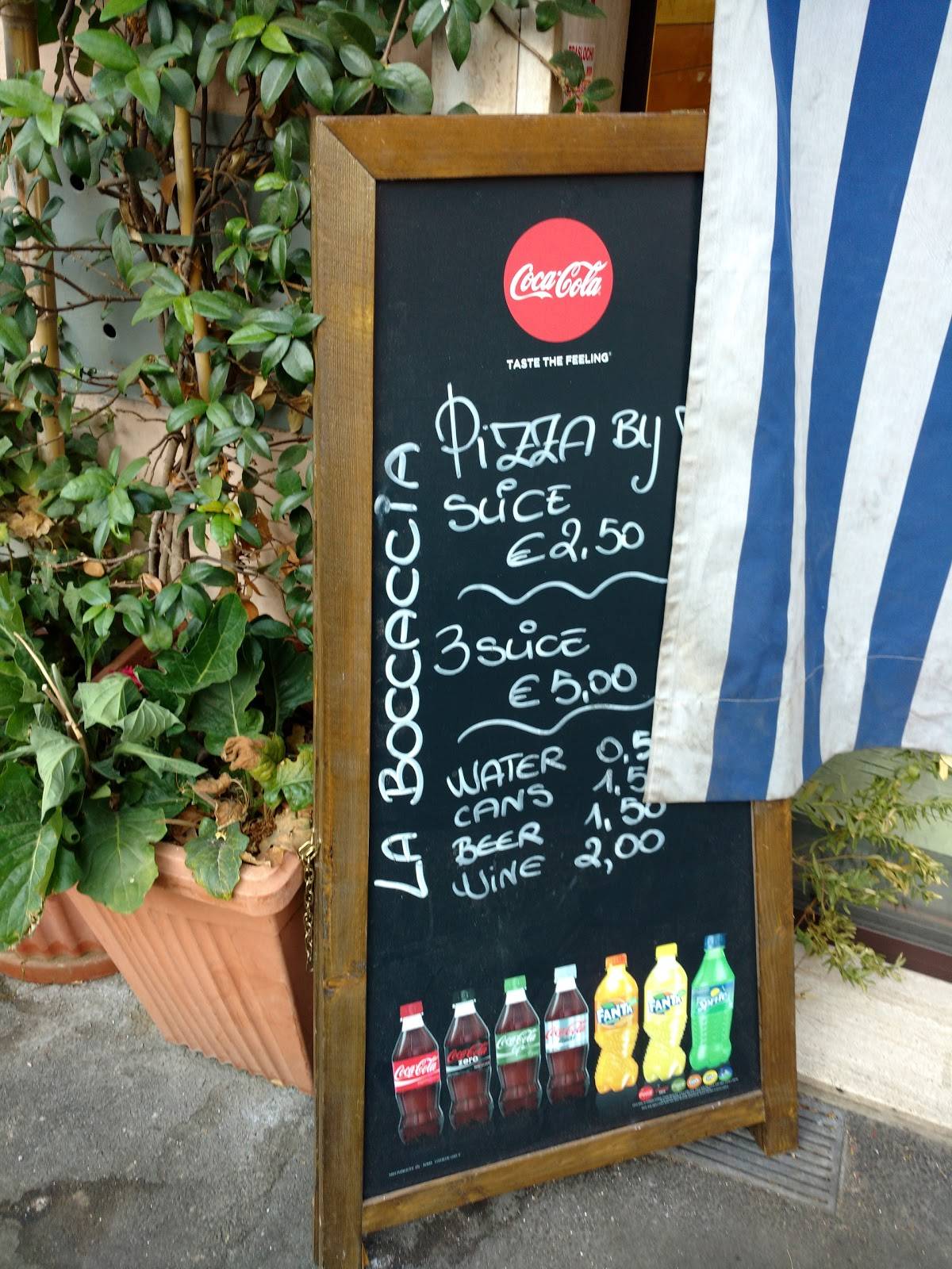 Pizzeria La Boccaccia меню