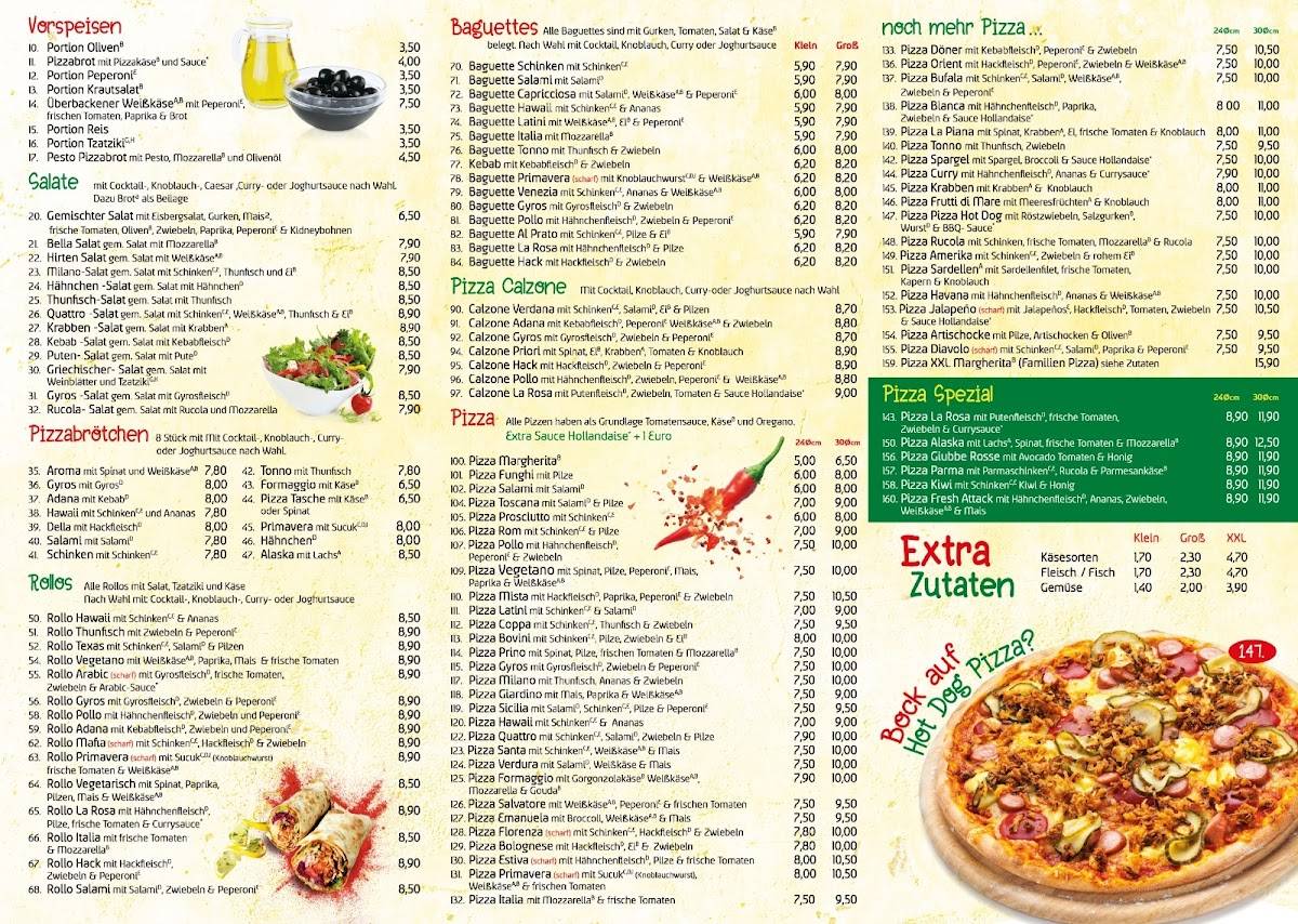 Pizzeria La Rosa меню