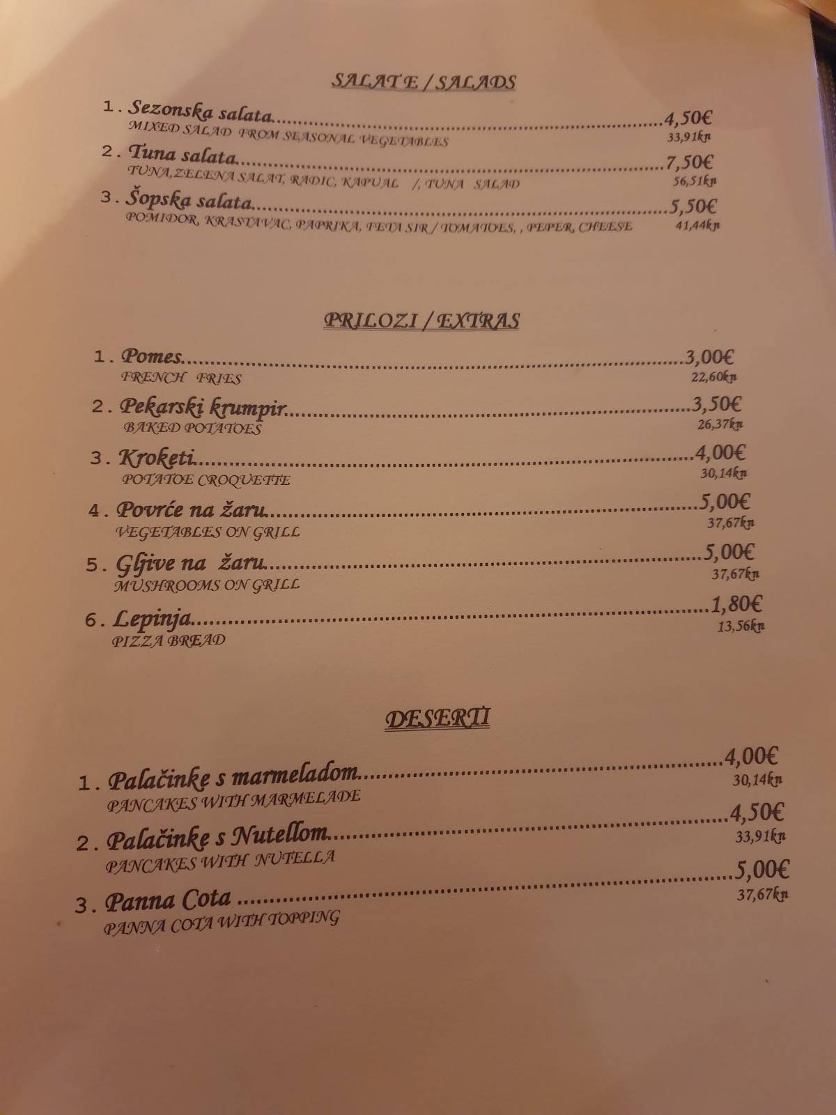Pizzeria Pepi меню