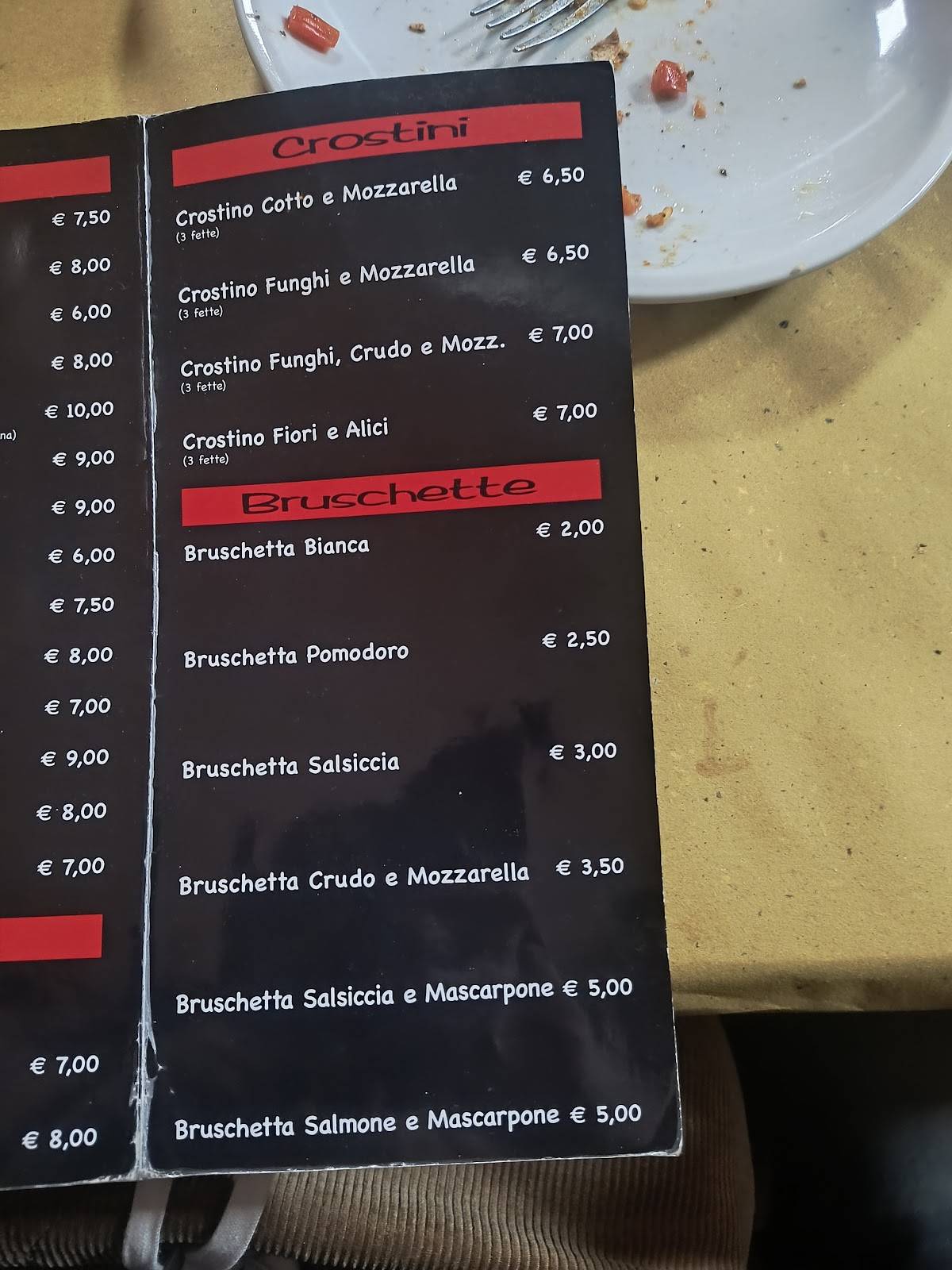 Pizzeria Zio Bello меню