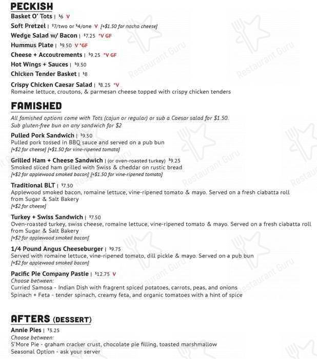 Portland Cider House меню