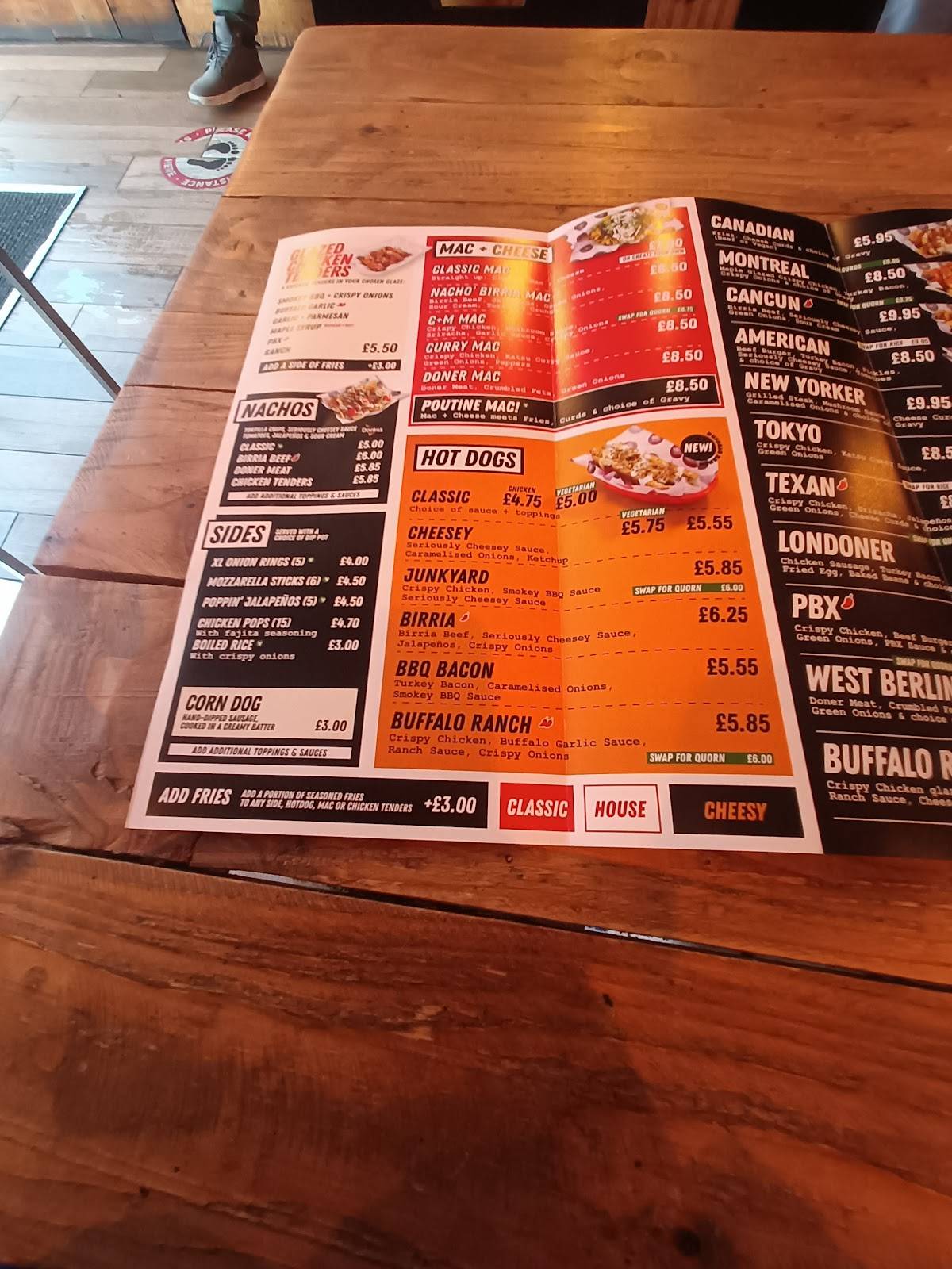 Poutine Box меню