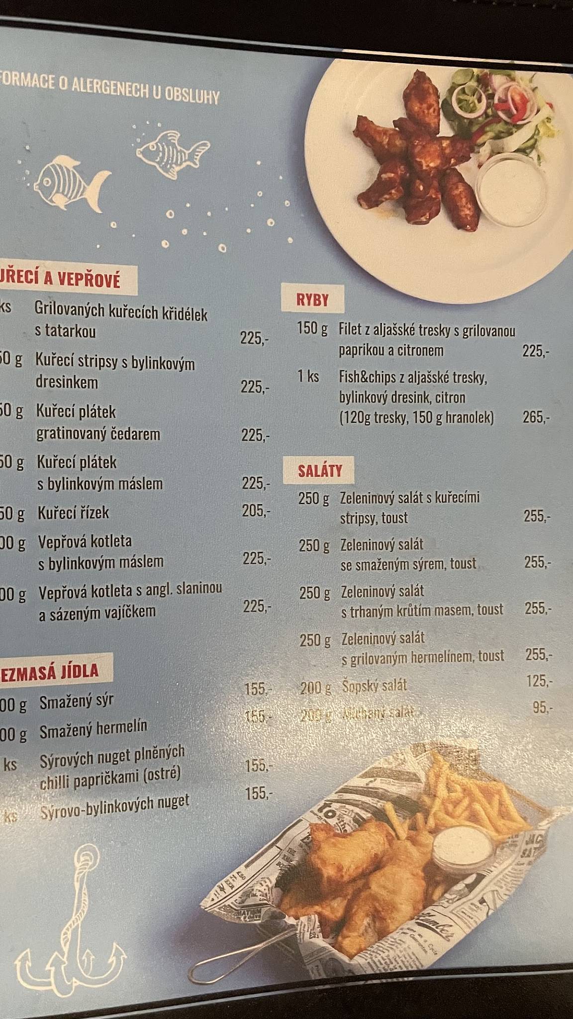 Přístav меню