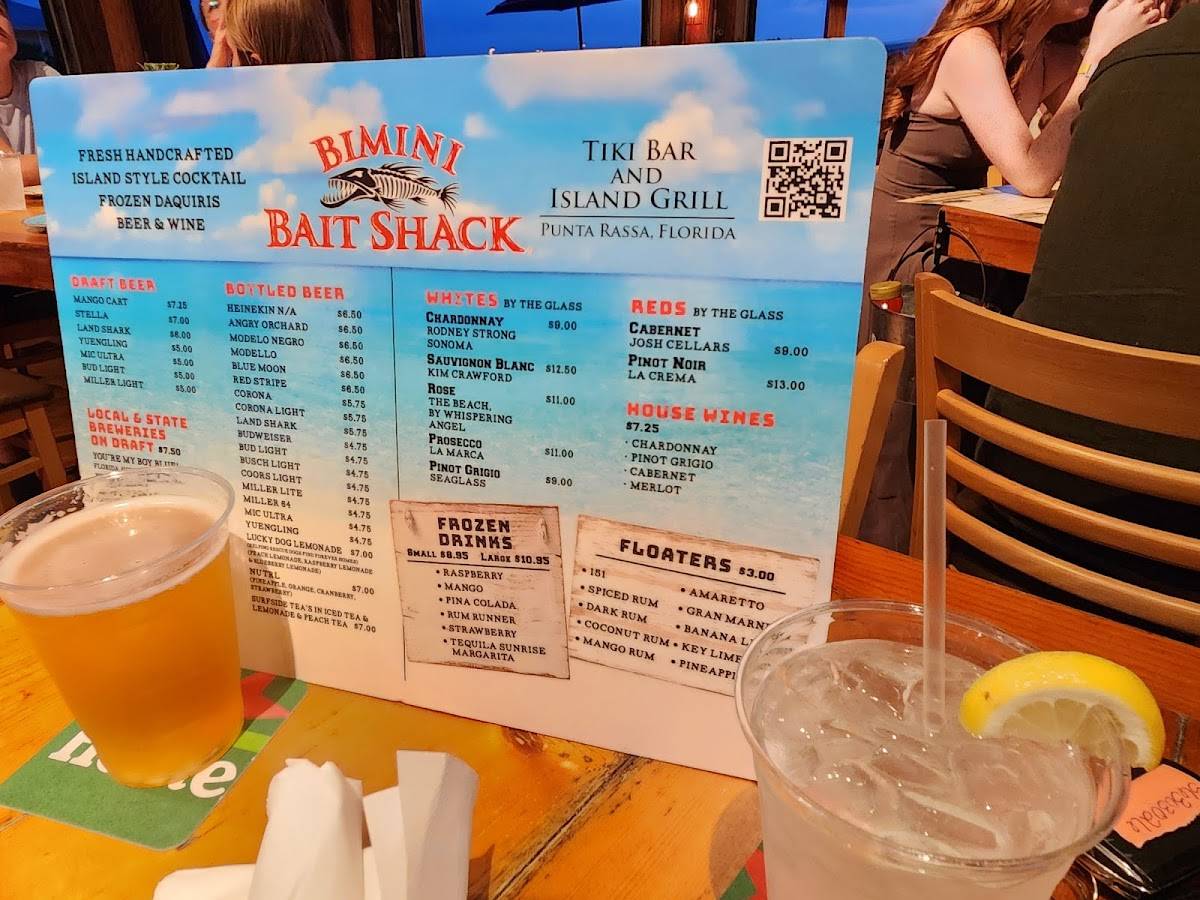 Bimini Bait Shack меню