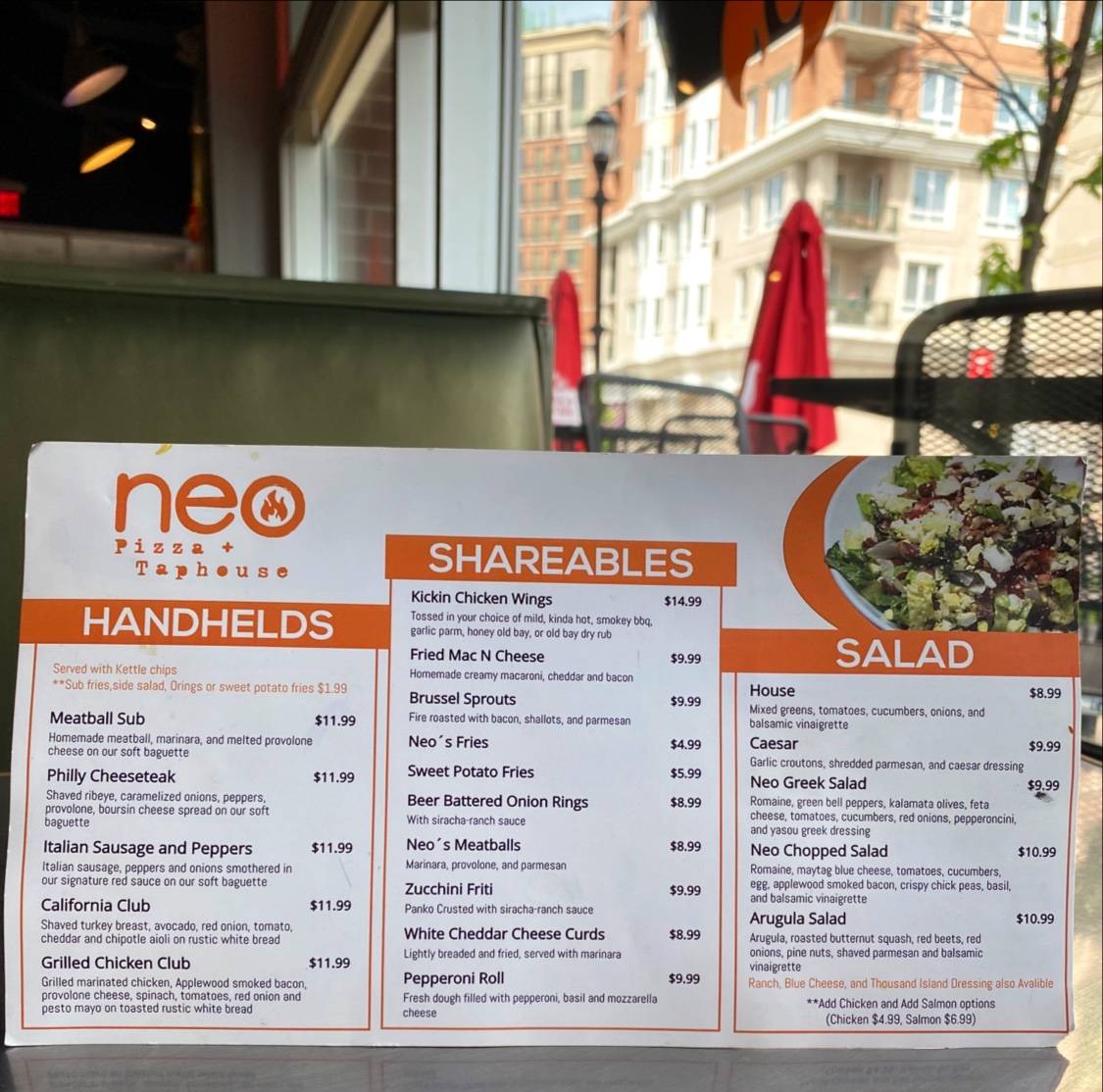 Neo Pizza & Taphouse меню