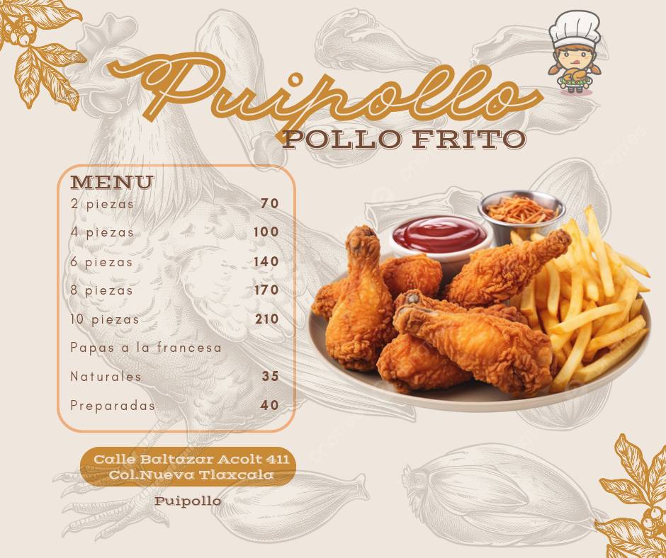 Pui pollo меню