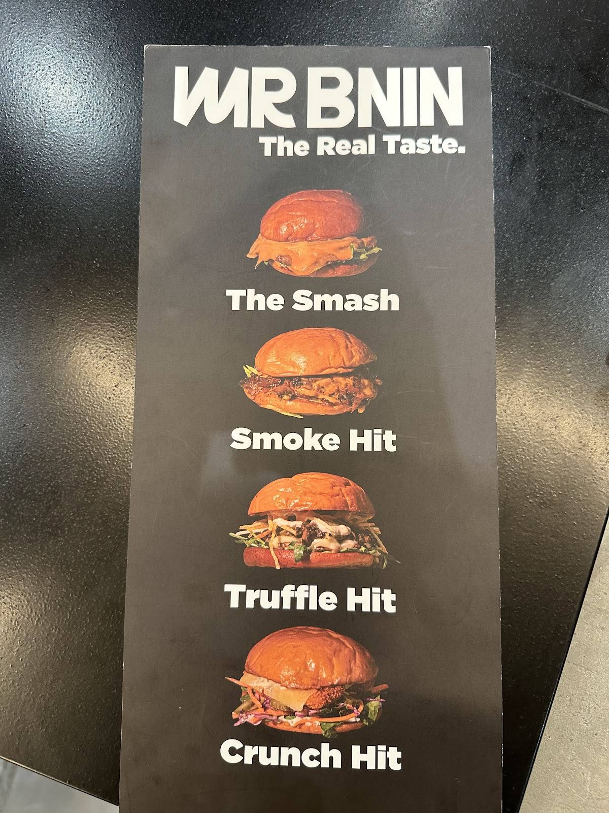 Mr Bnin меню