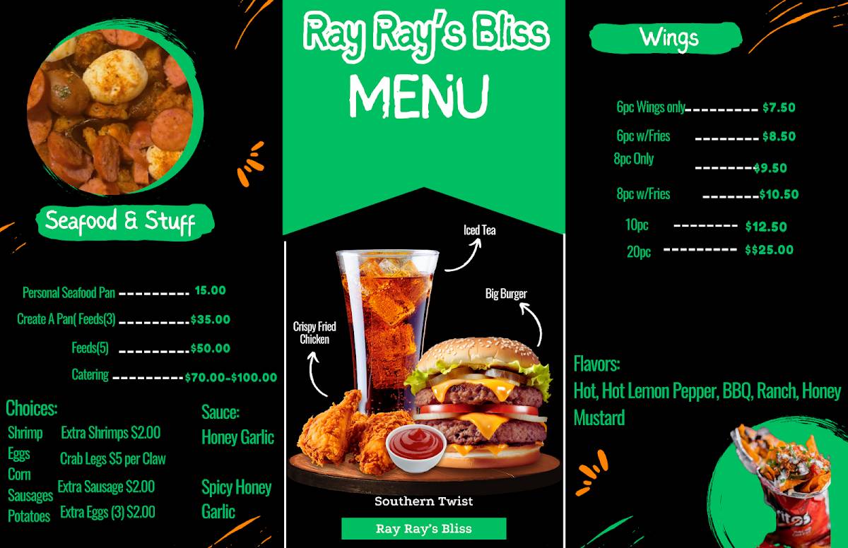 Ray Ray's Bliss меню