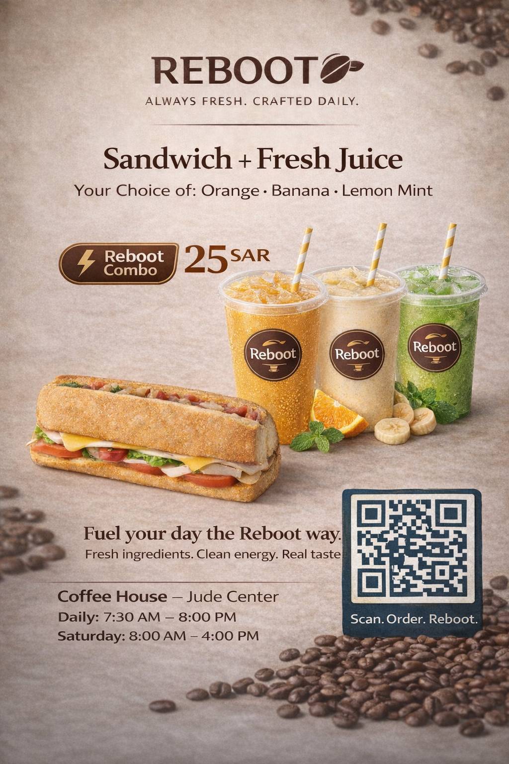 Reboot Cafe меню