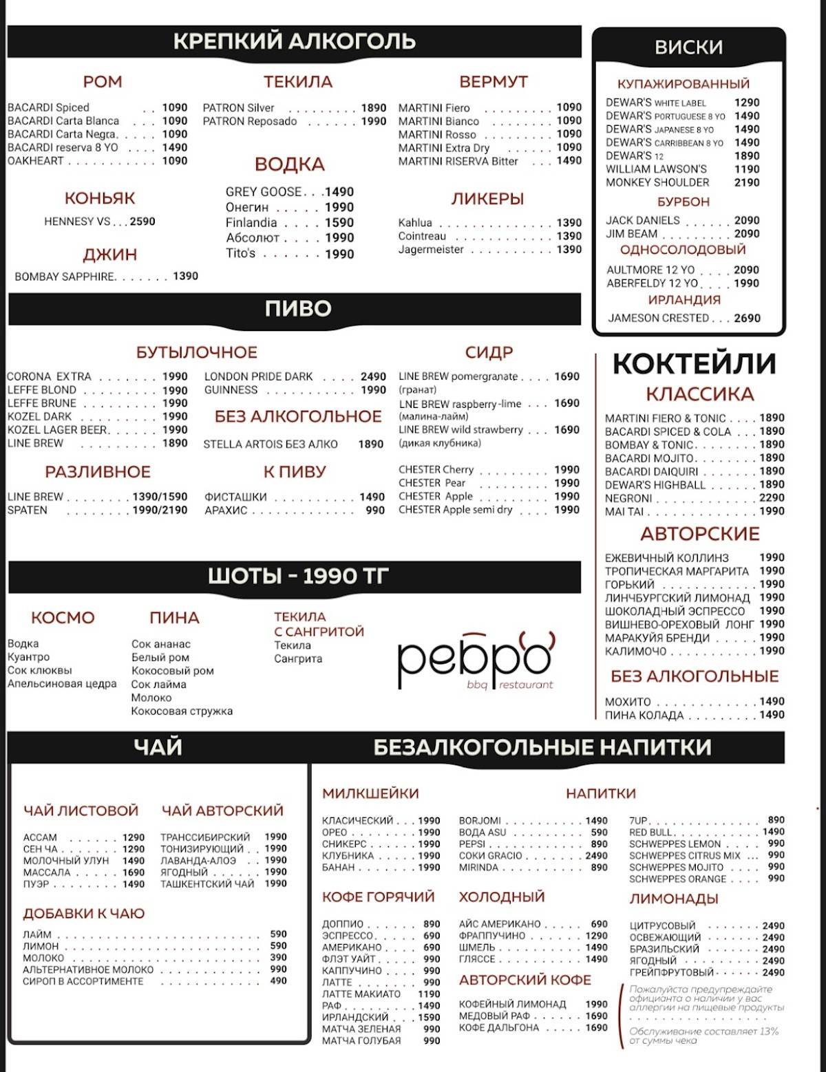 Ребро меню