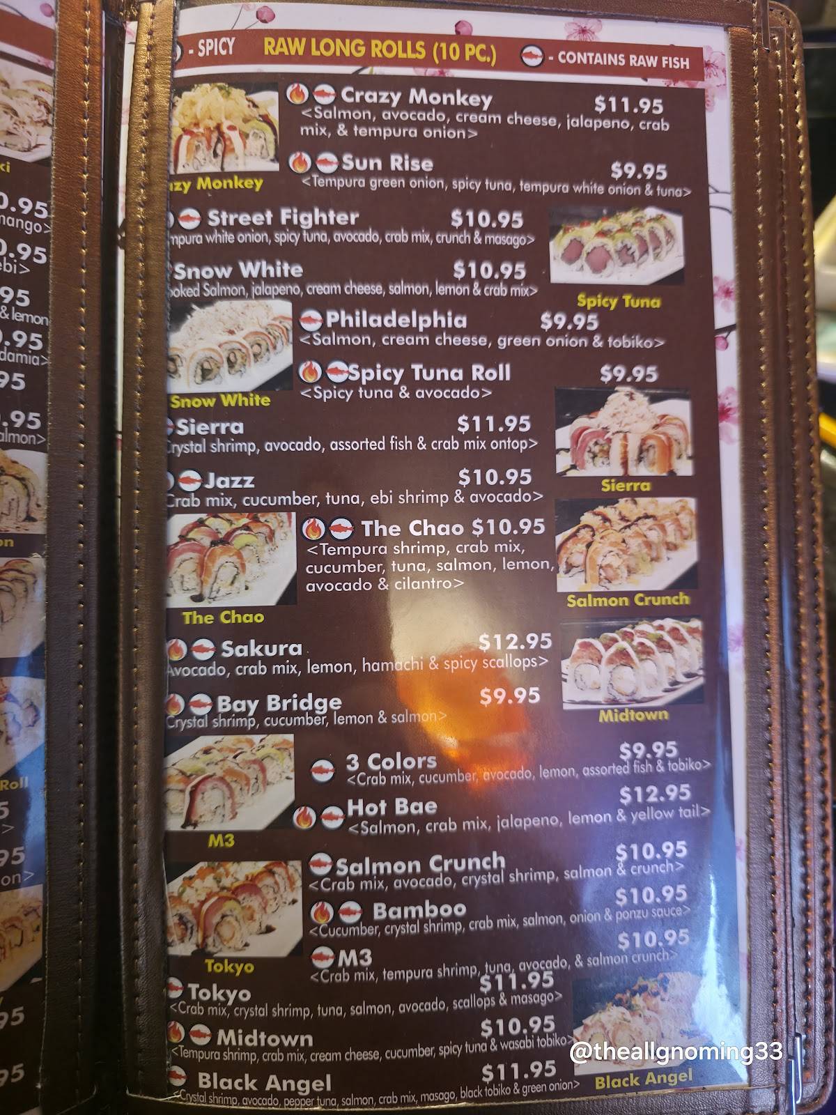 Tokyo Sushi меню