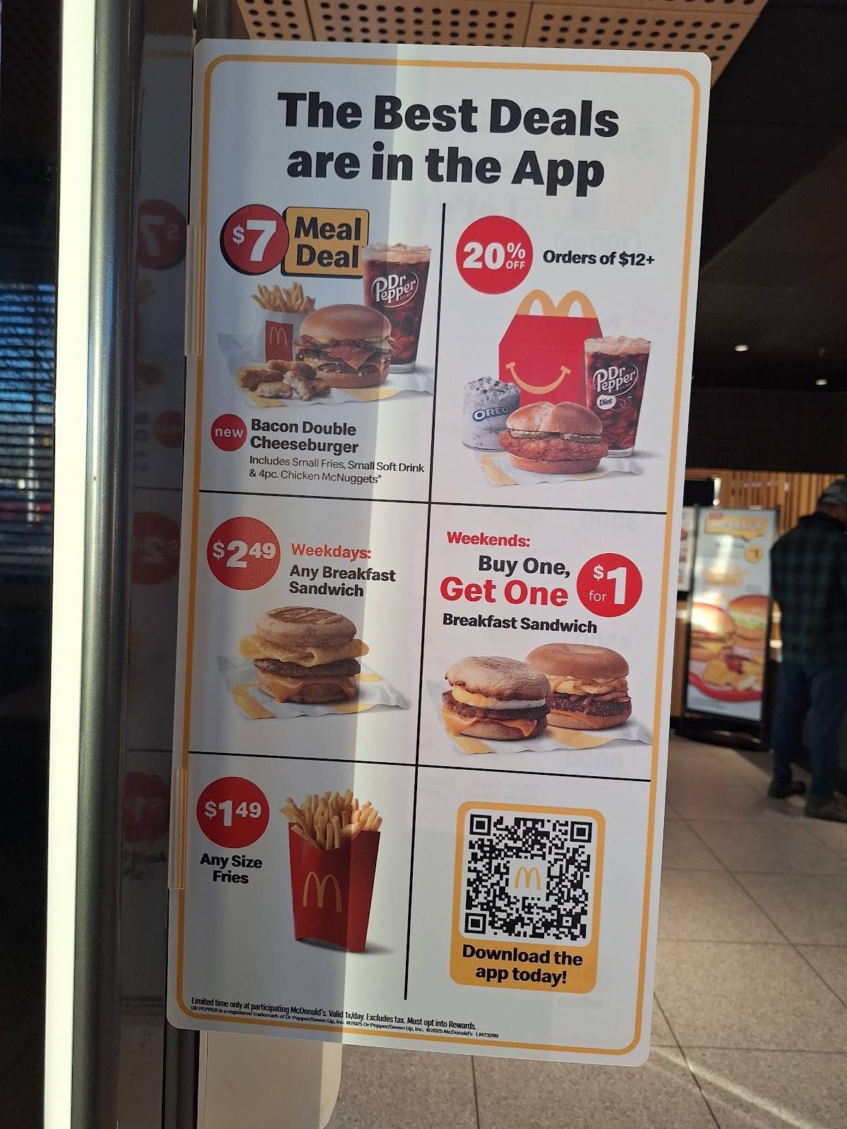 McDonald's меню