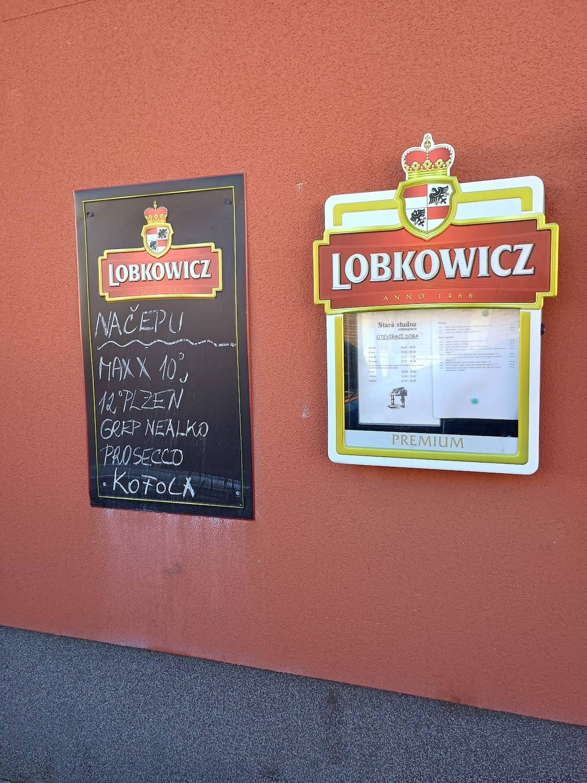 Restaurace Stará studna меню