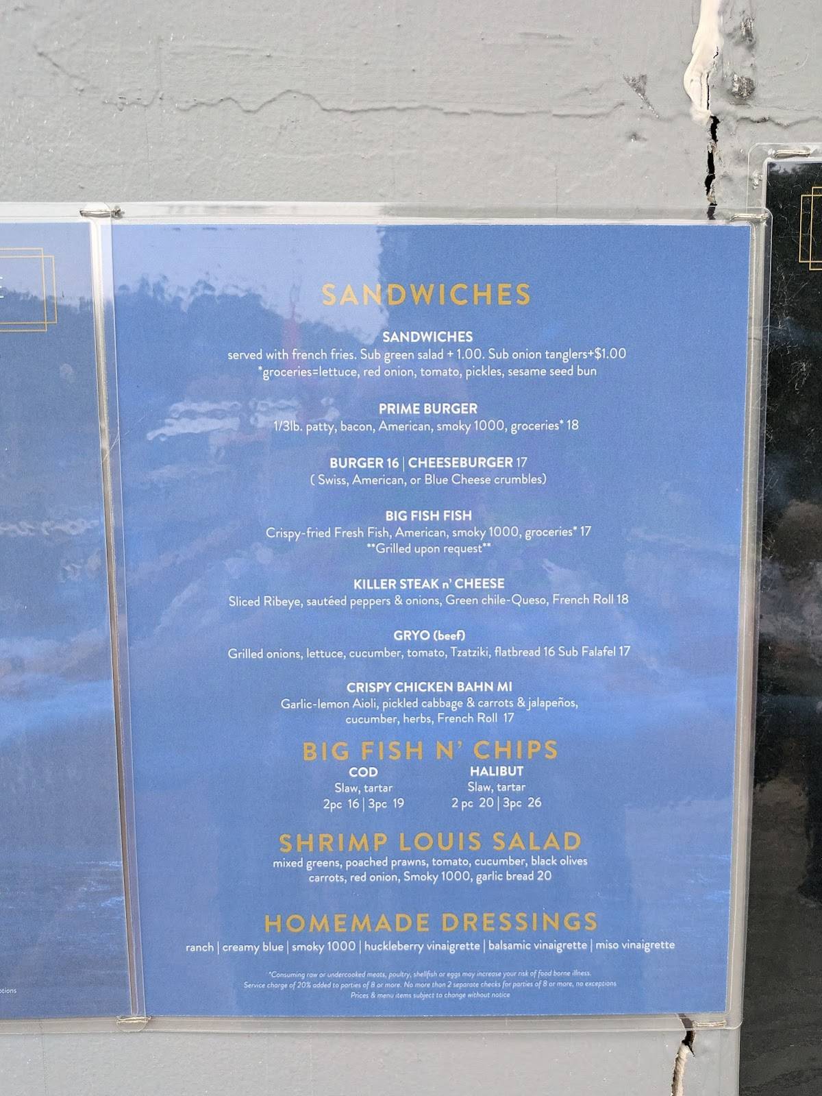 Big Fish Café меню