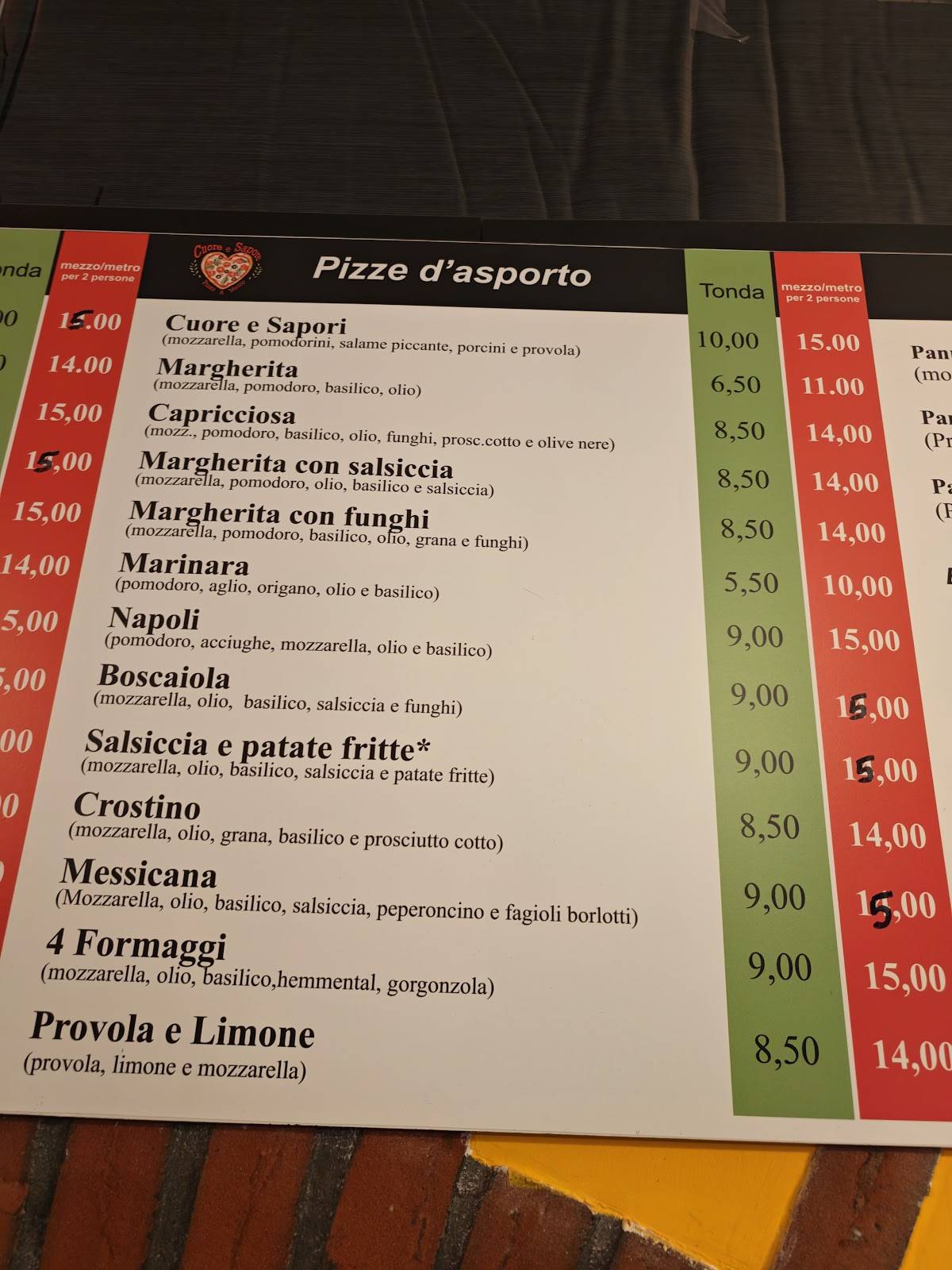 Cuore e Sapore Rieti меню