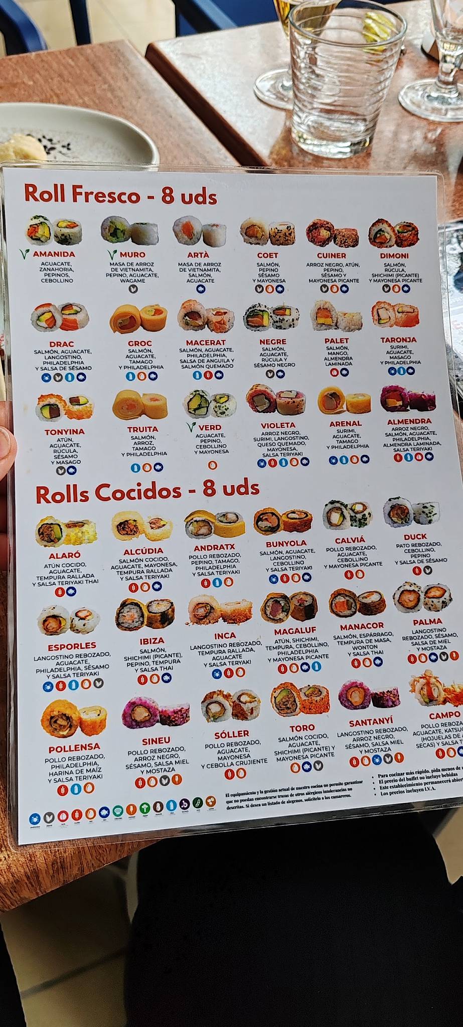 Dragon Sushi Inca меню