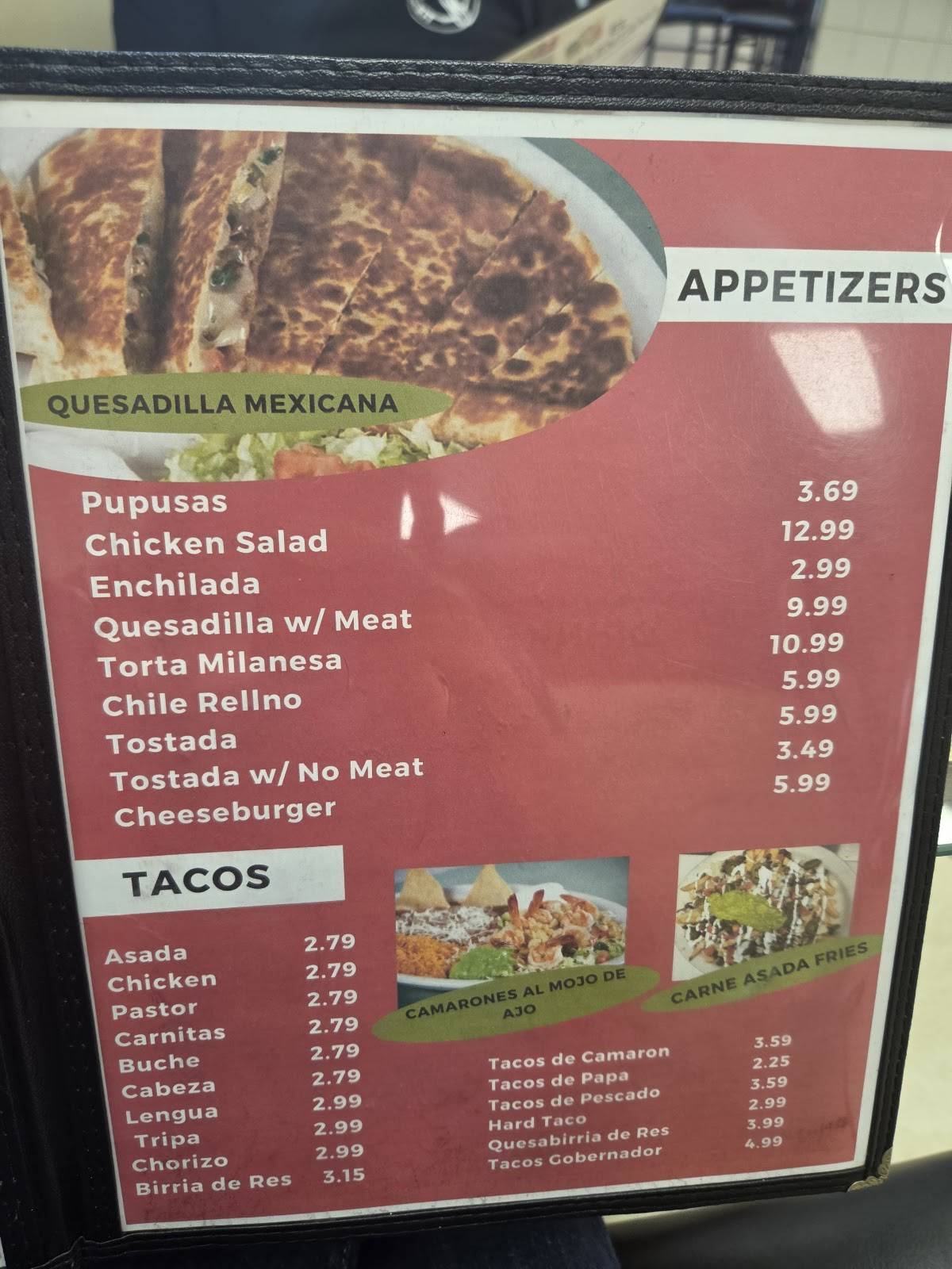 El Calentano Restaurant меню