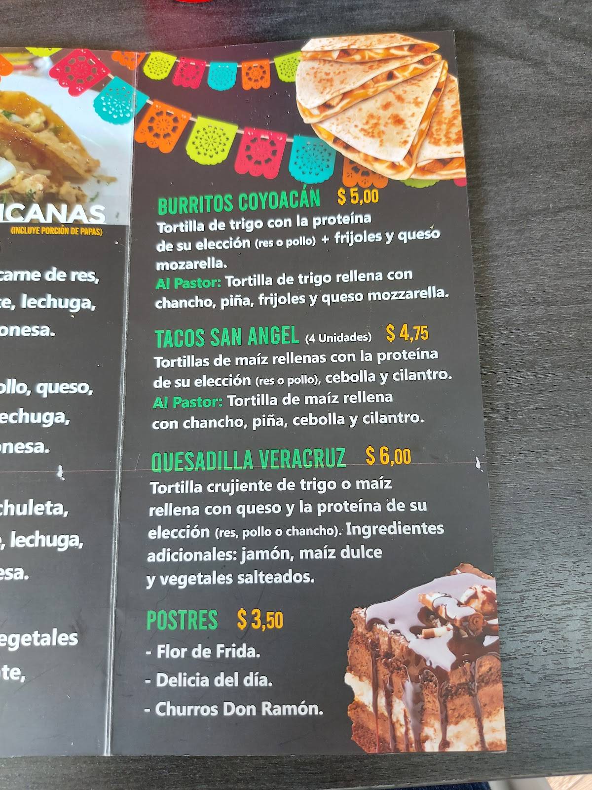 Fri-da меню