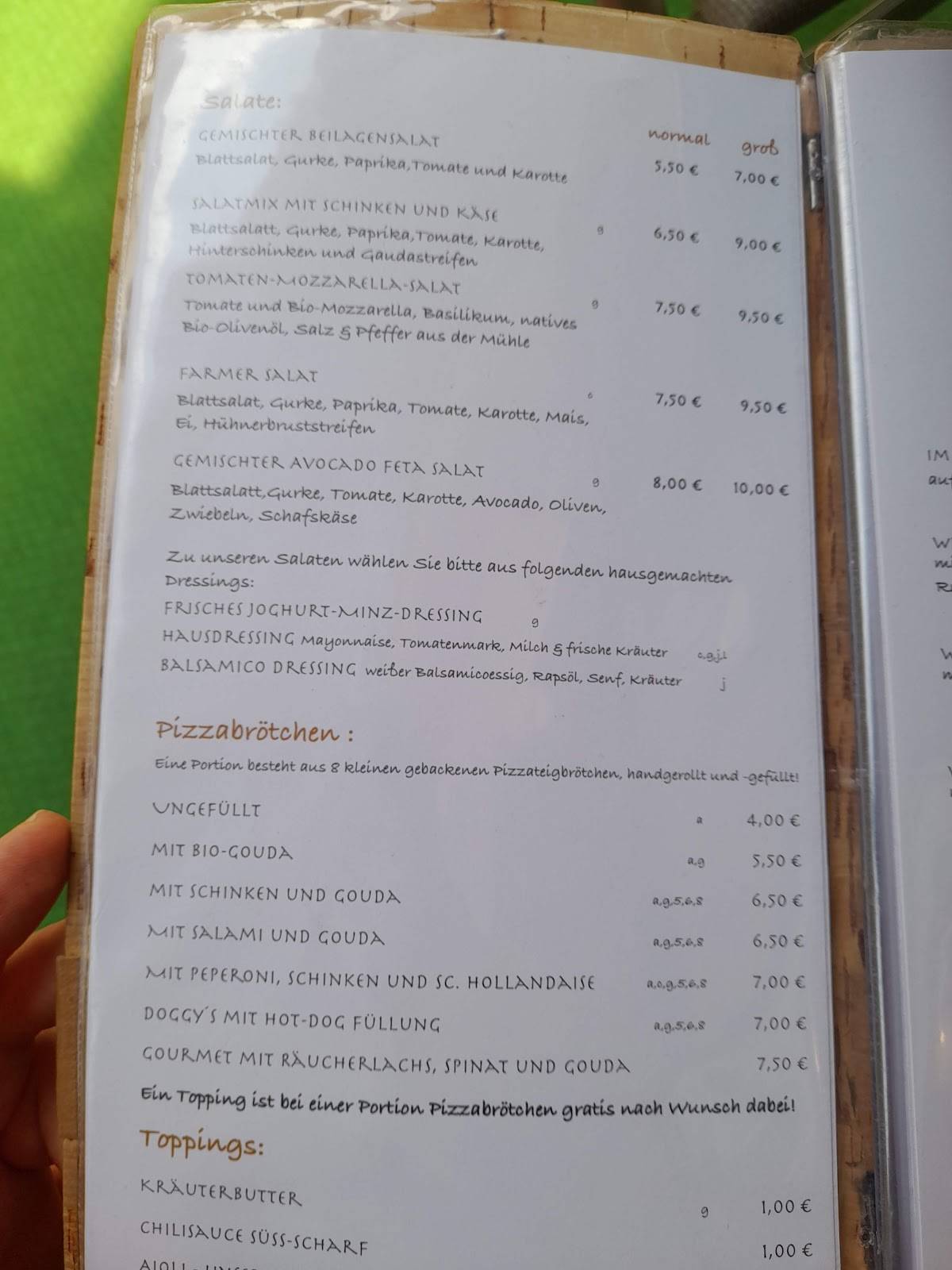 Lava Java меню