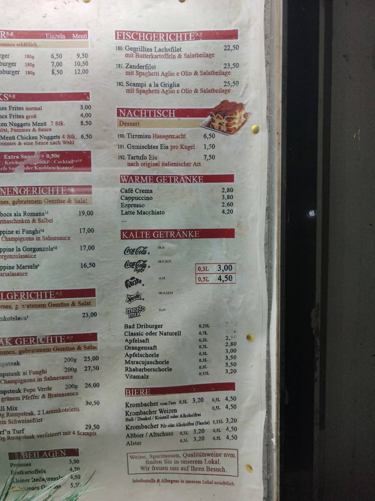 Lokanta Restaurant меню