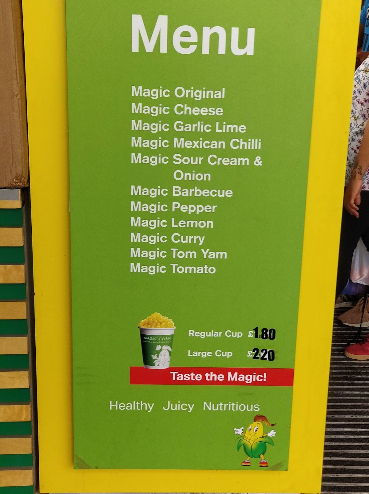 Magic Corn меню
