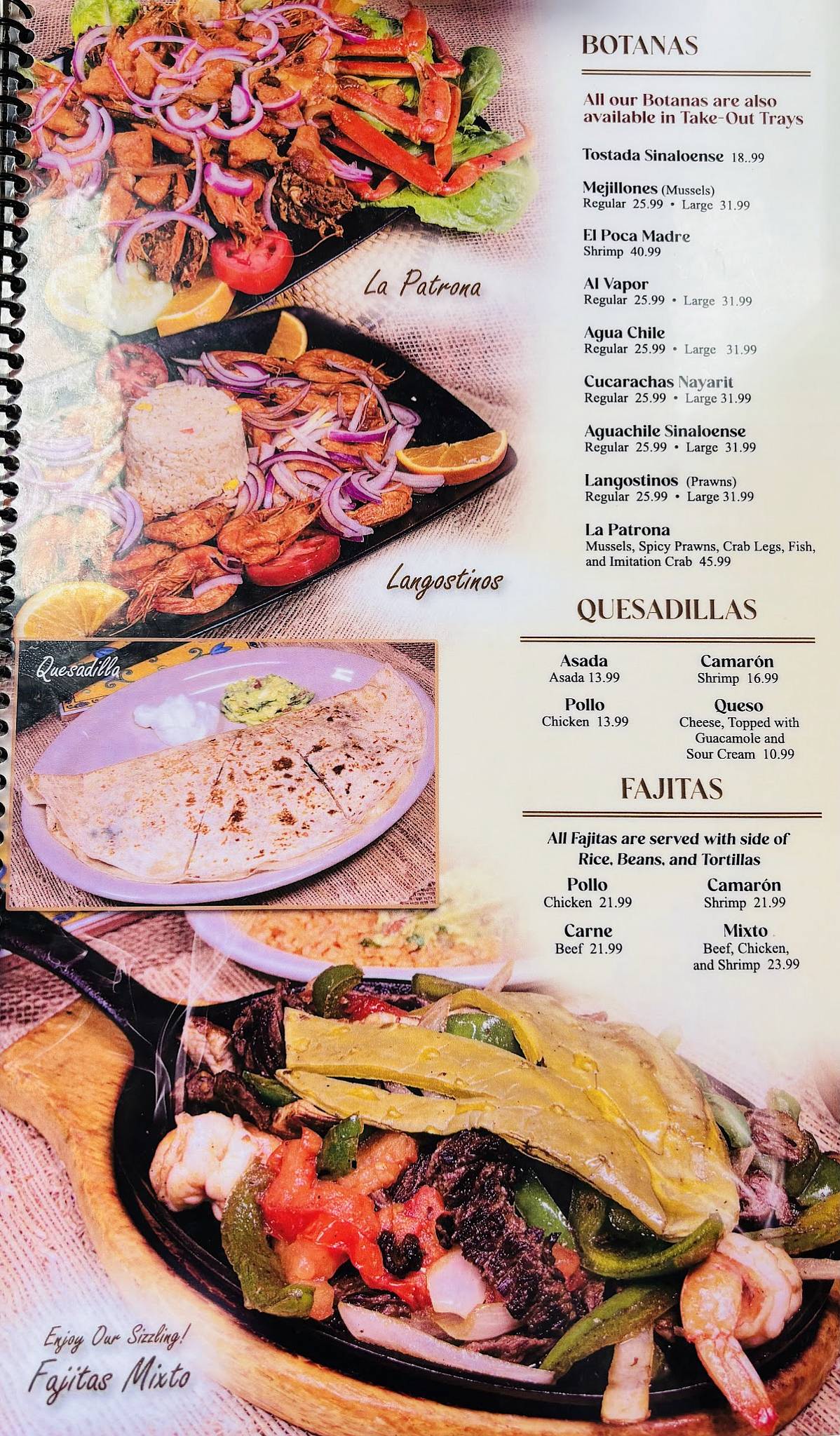 Mi Lindo Apatzingan меню