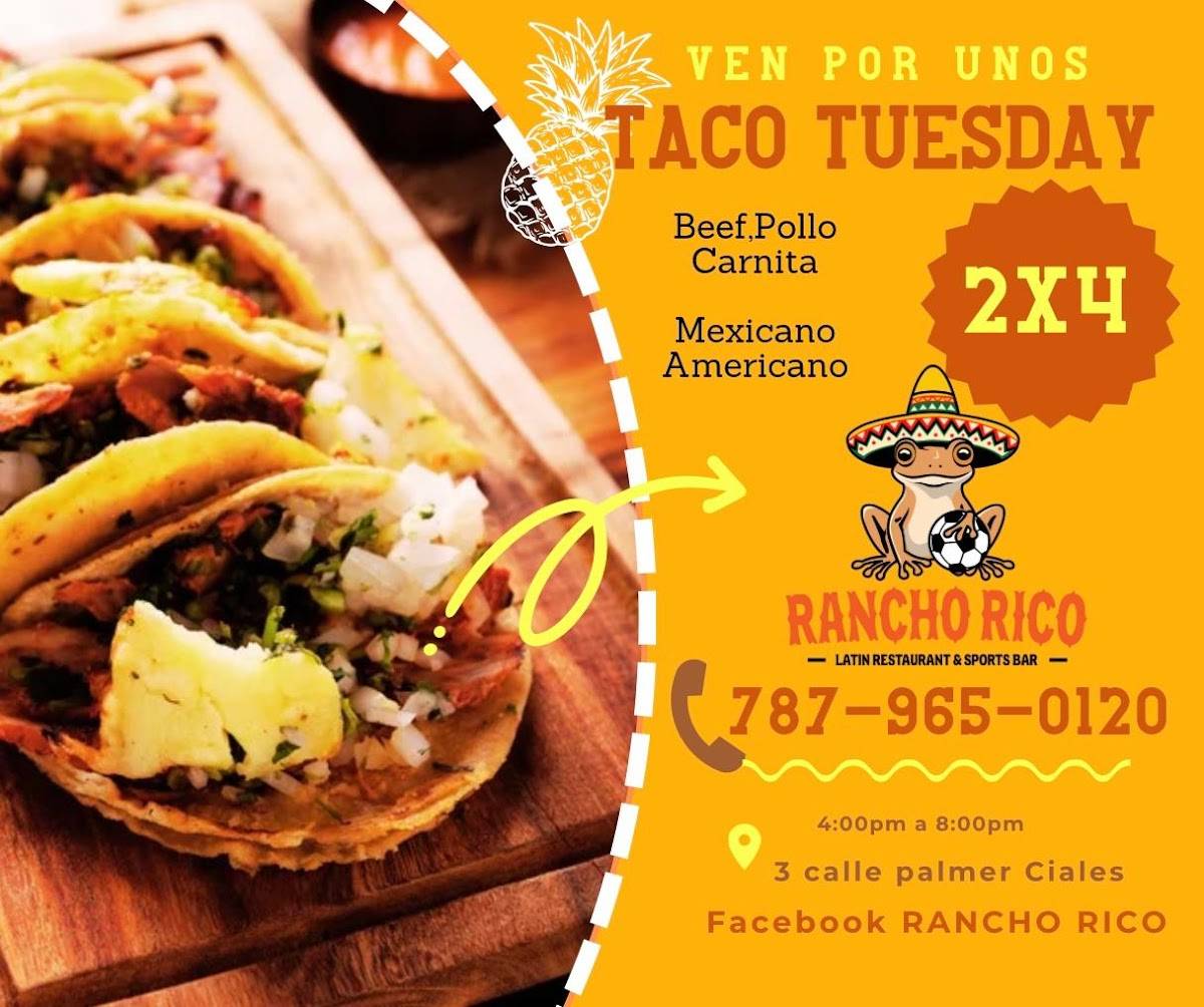 Rancho Rico меню