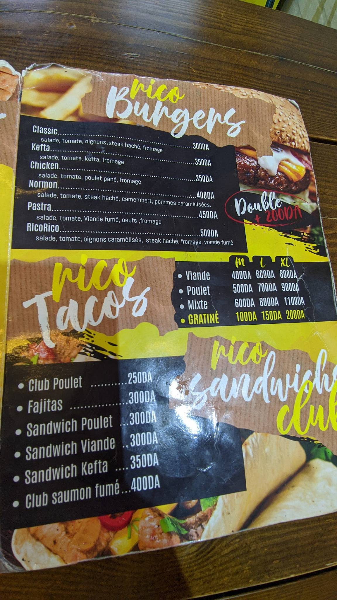 Rico Rico меню