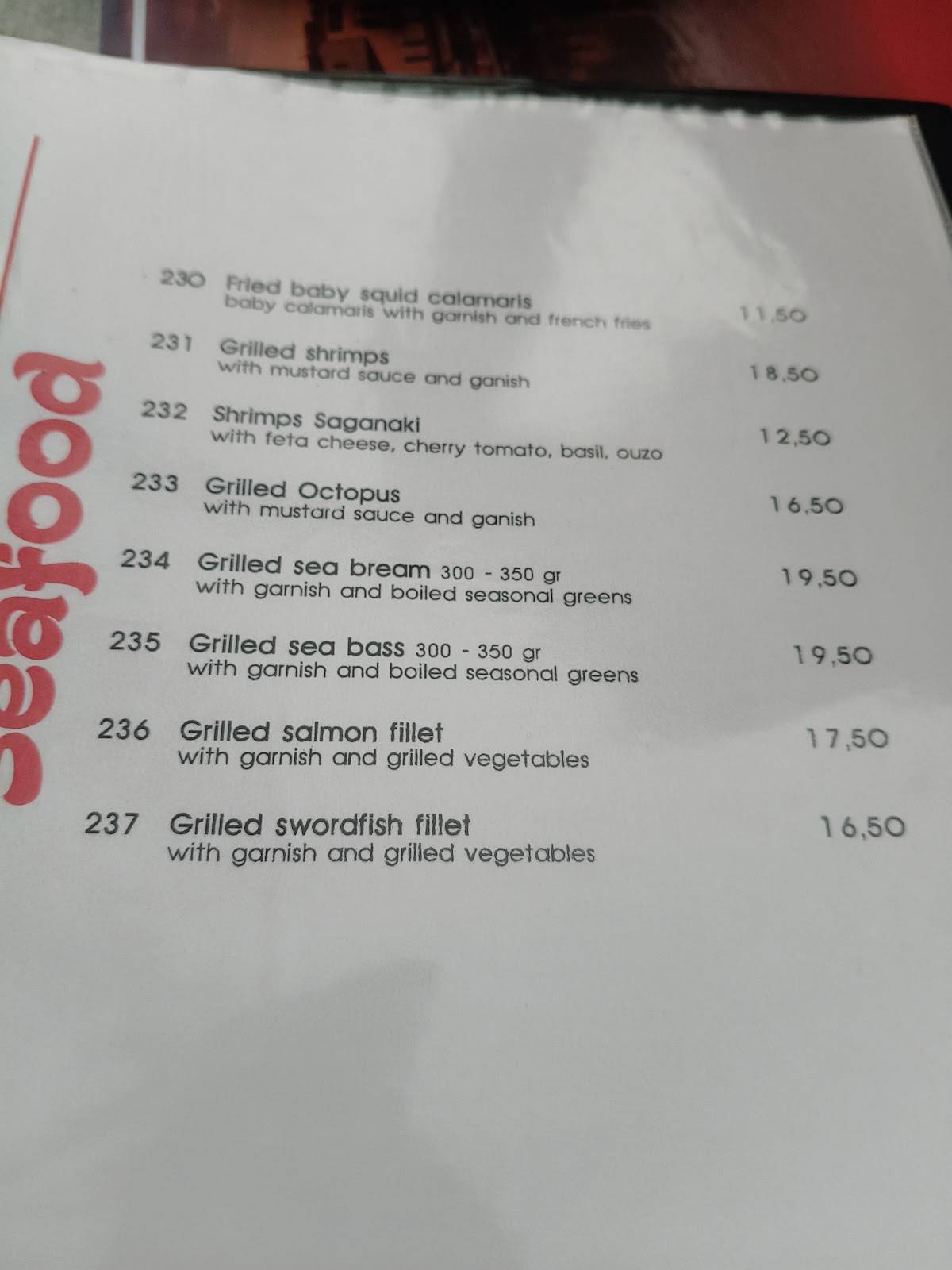 Rizoti Grill & Pizza Rethymno меню