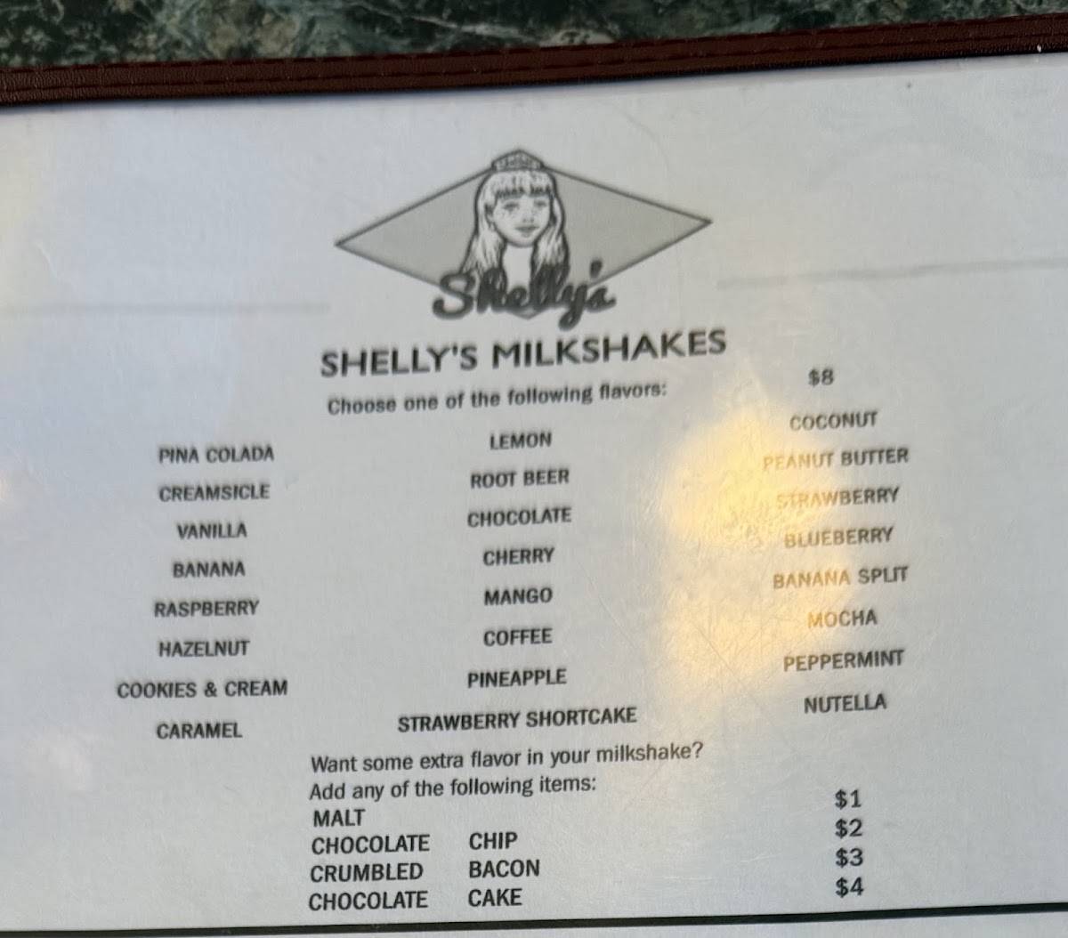 Shelly's Breakfast & Lunch меню