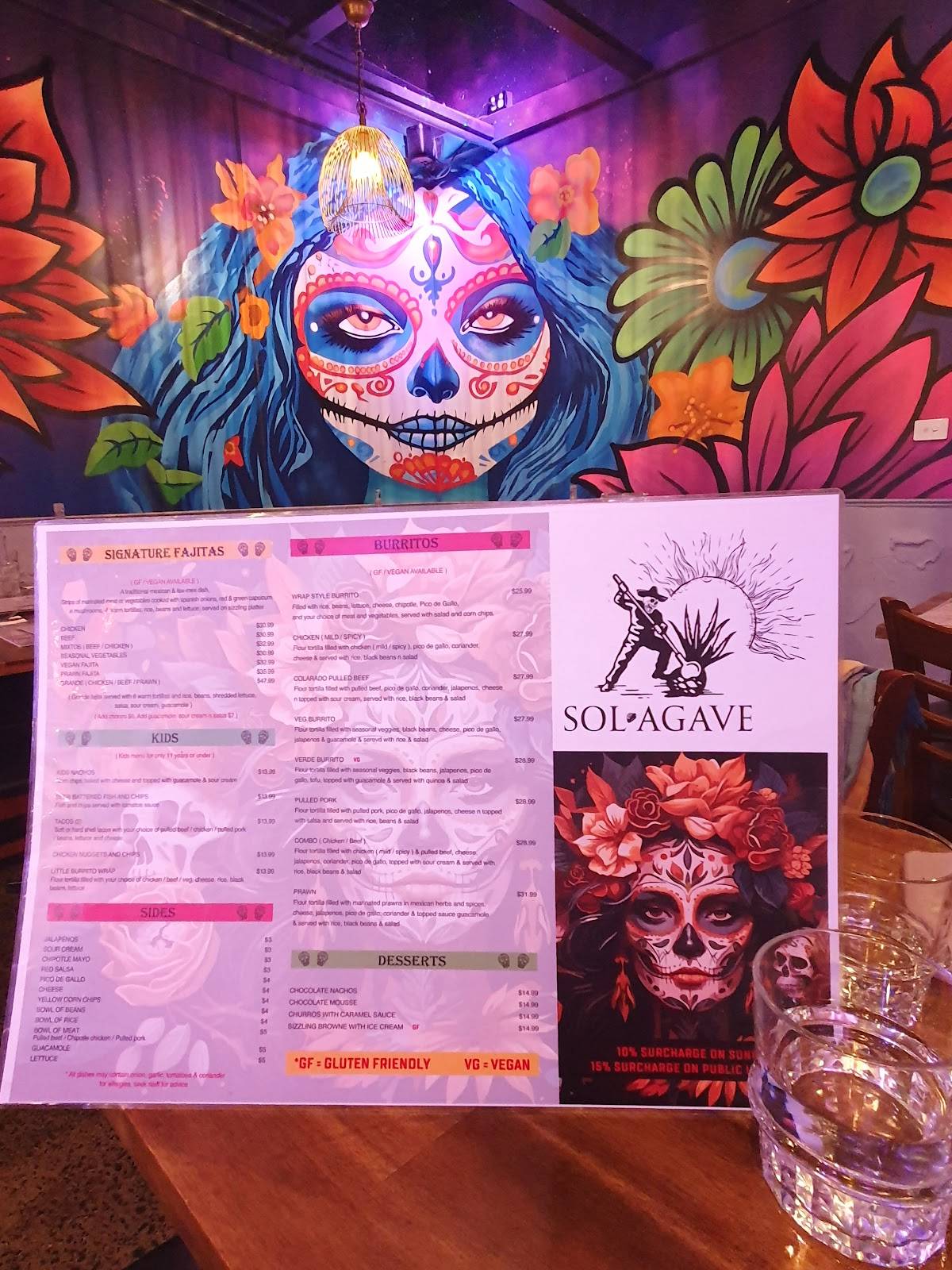 Sol Agave меню