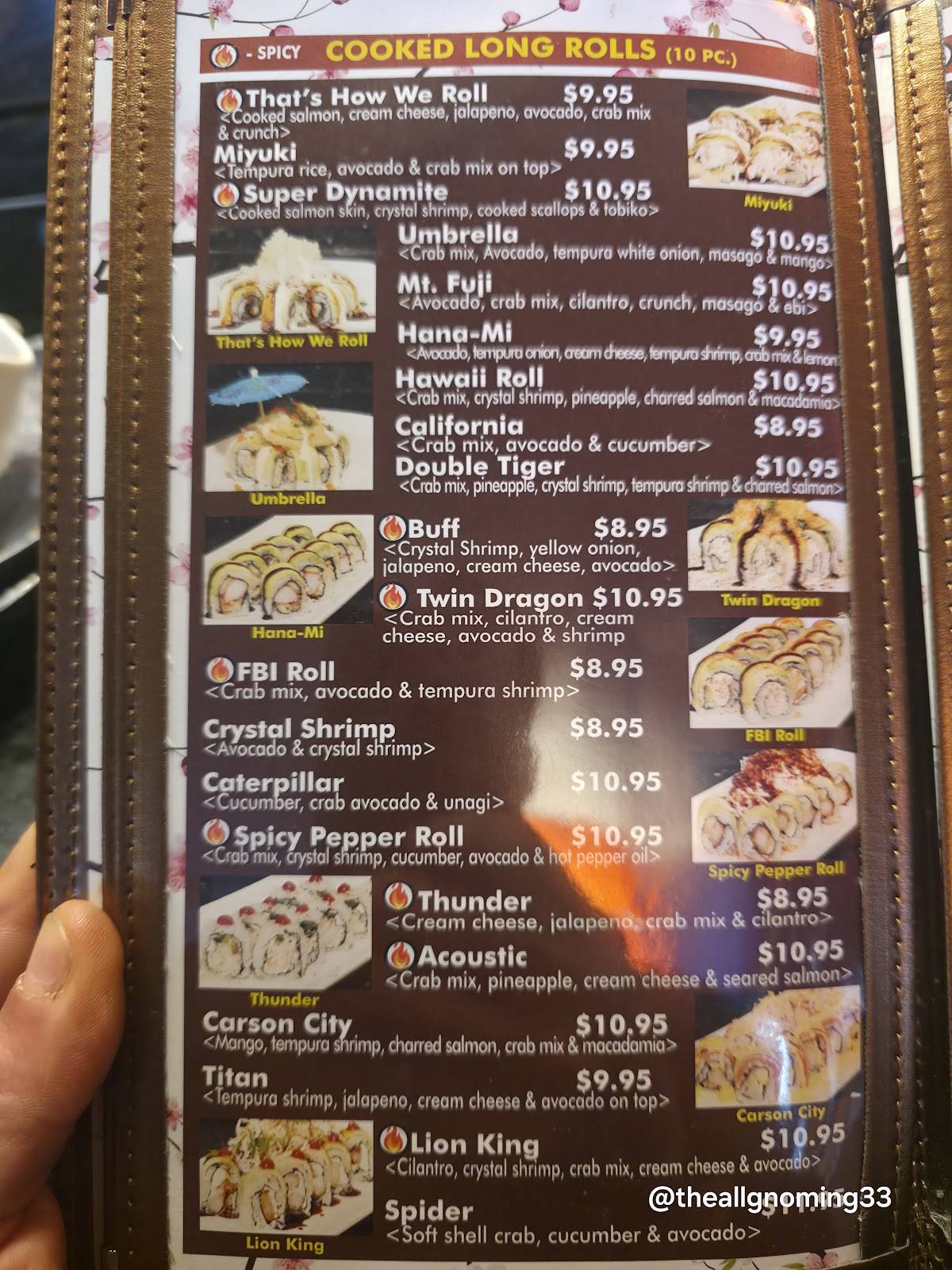 Tokyo Sushi меню