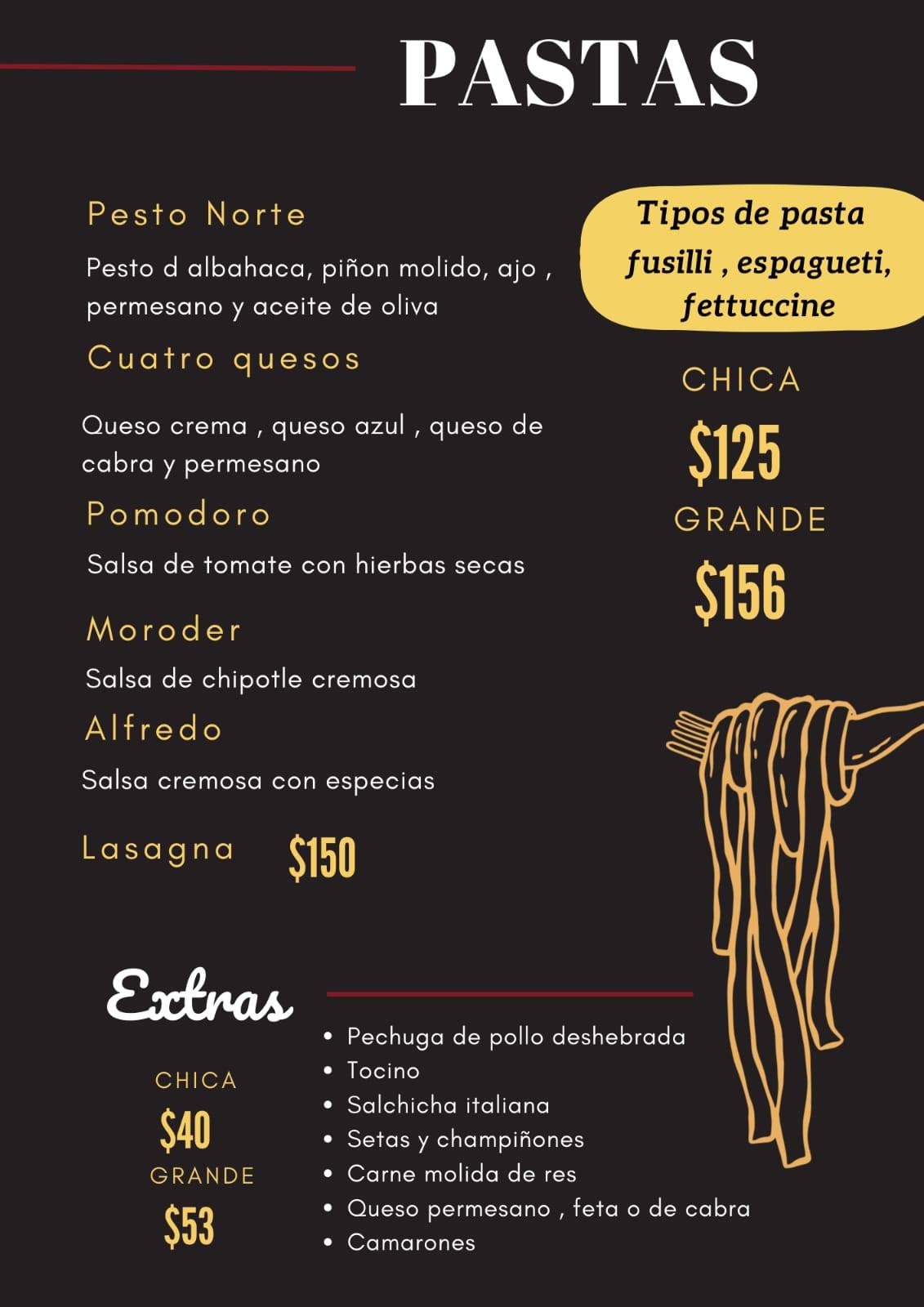 Trattoria y Pizzería Moroder меню