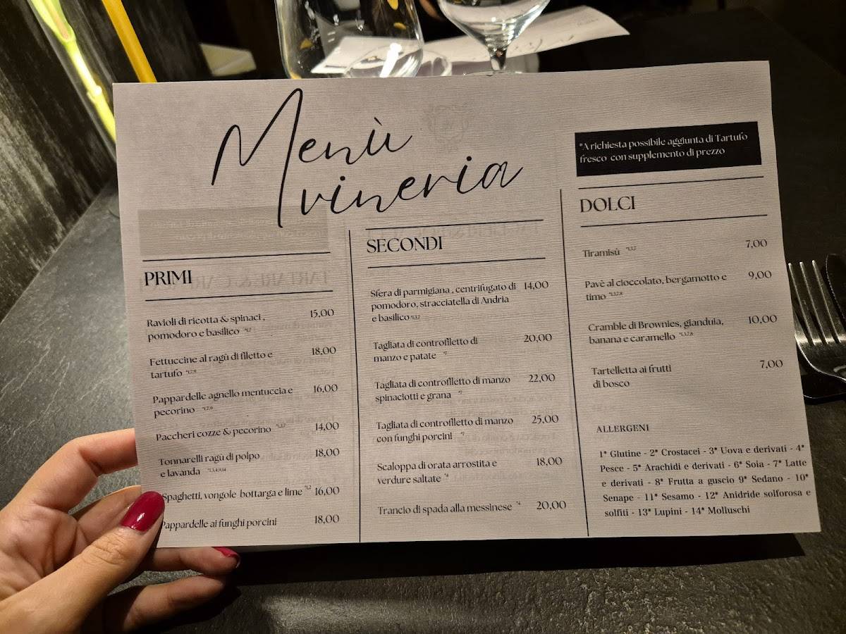 Vineria Bonelli меню