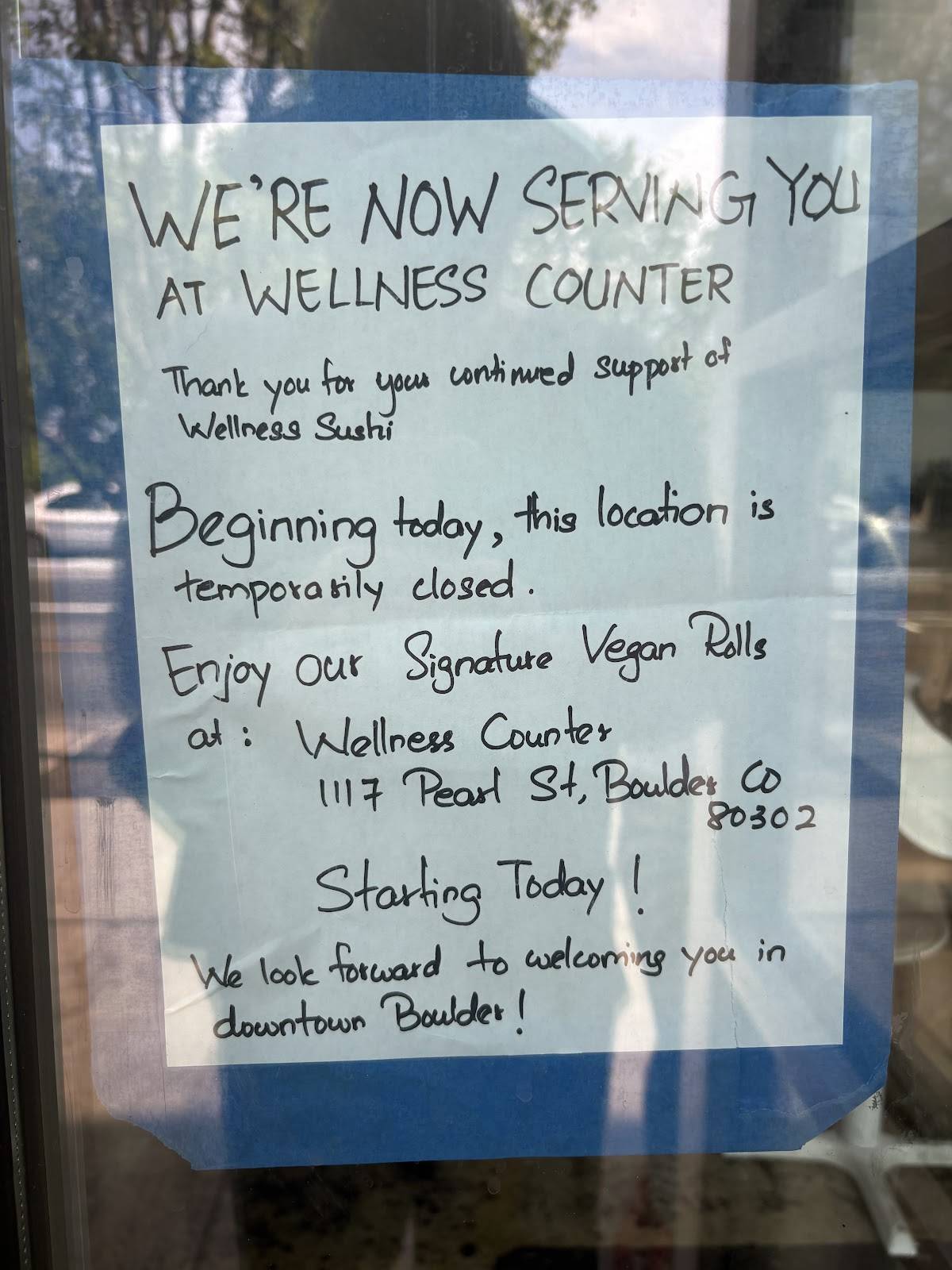 Wellness Counter меню