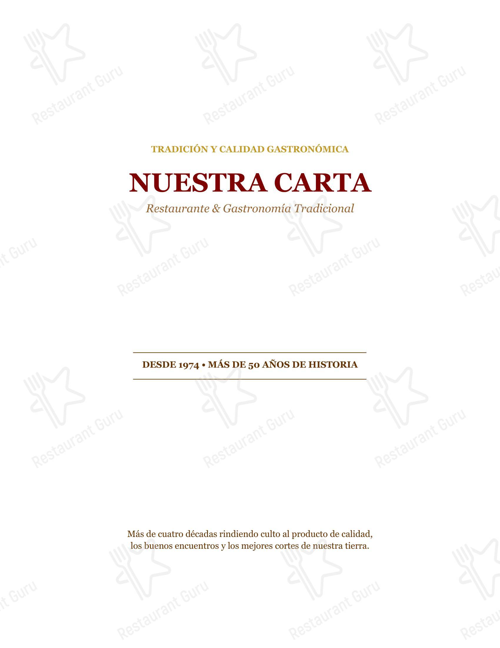 菜单 ресторана Restaurante Oliver в Гранаде