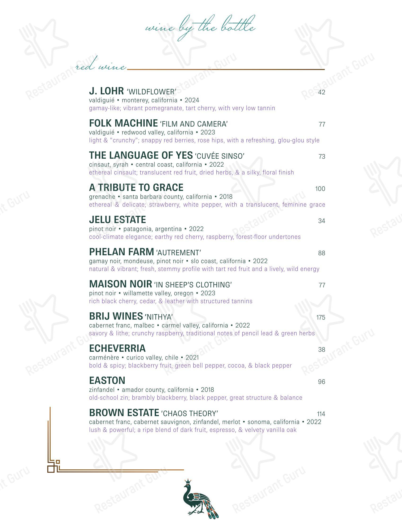 At Home Catering Menu ресторана Rex at the Royal