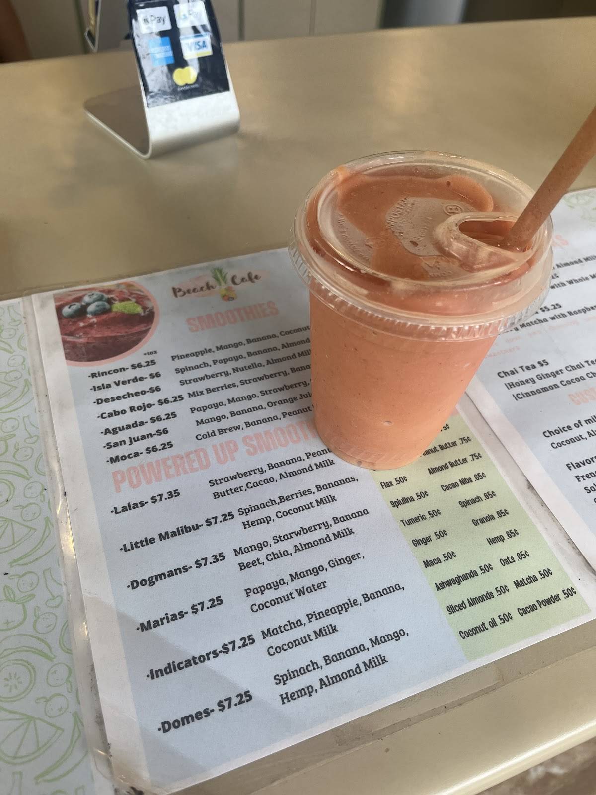 Rincón Beach Cafe меню