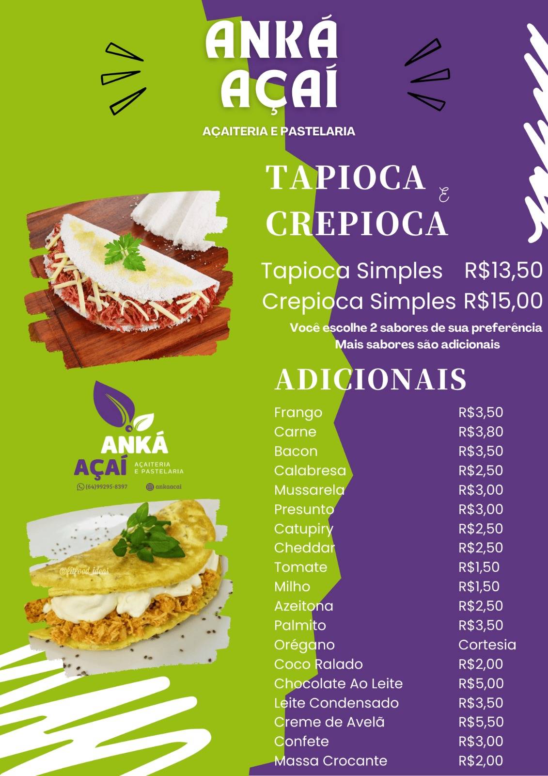 Anká Açaí меню