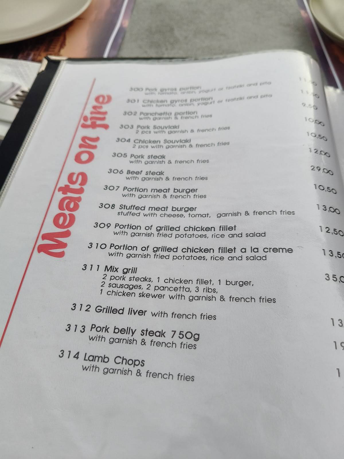 Rizoti Grill & Pizza Rethymno меню