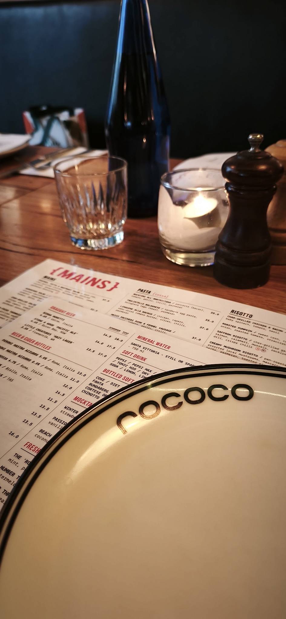 Rococo Point Cook меню