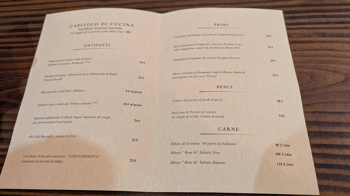 Roma Amor - Restaurant меню