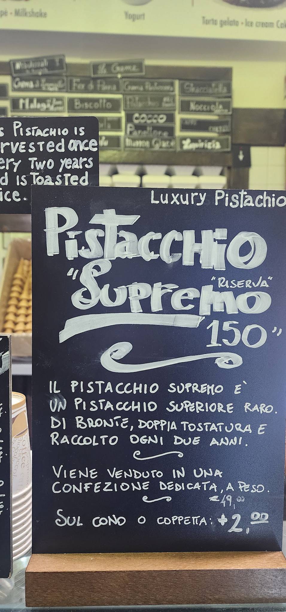 Gelateria I Caruso меню