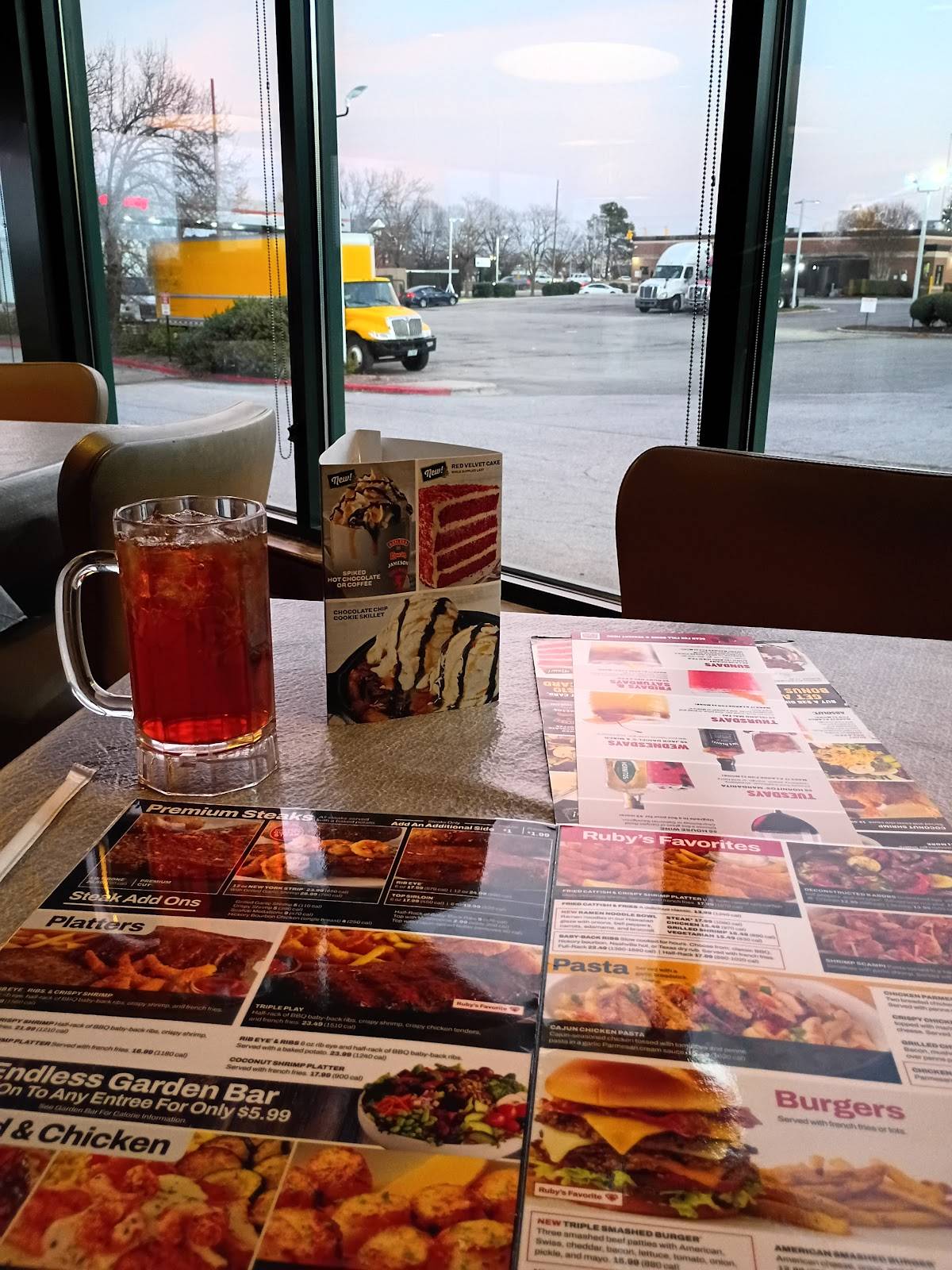 Ruby Tuesday меню