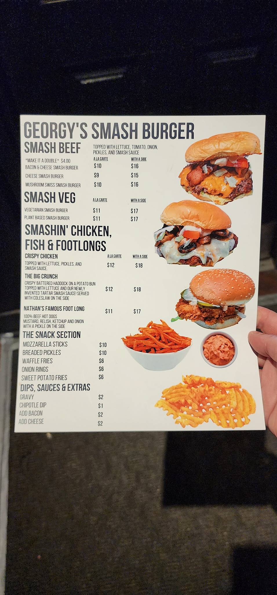 SMASH BURGER меню
