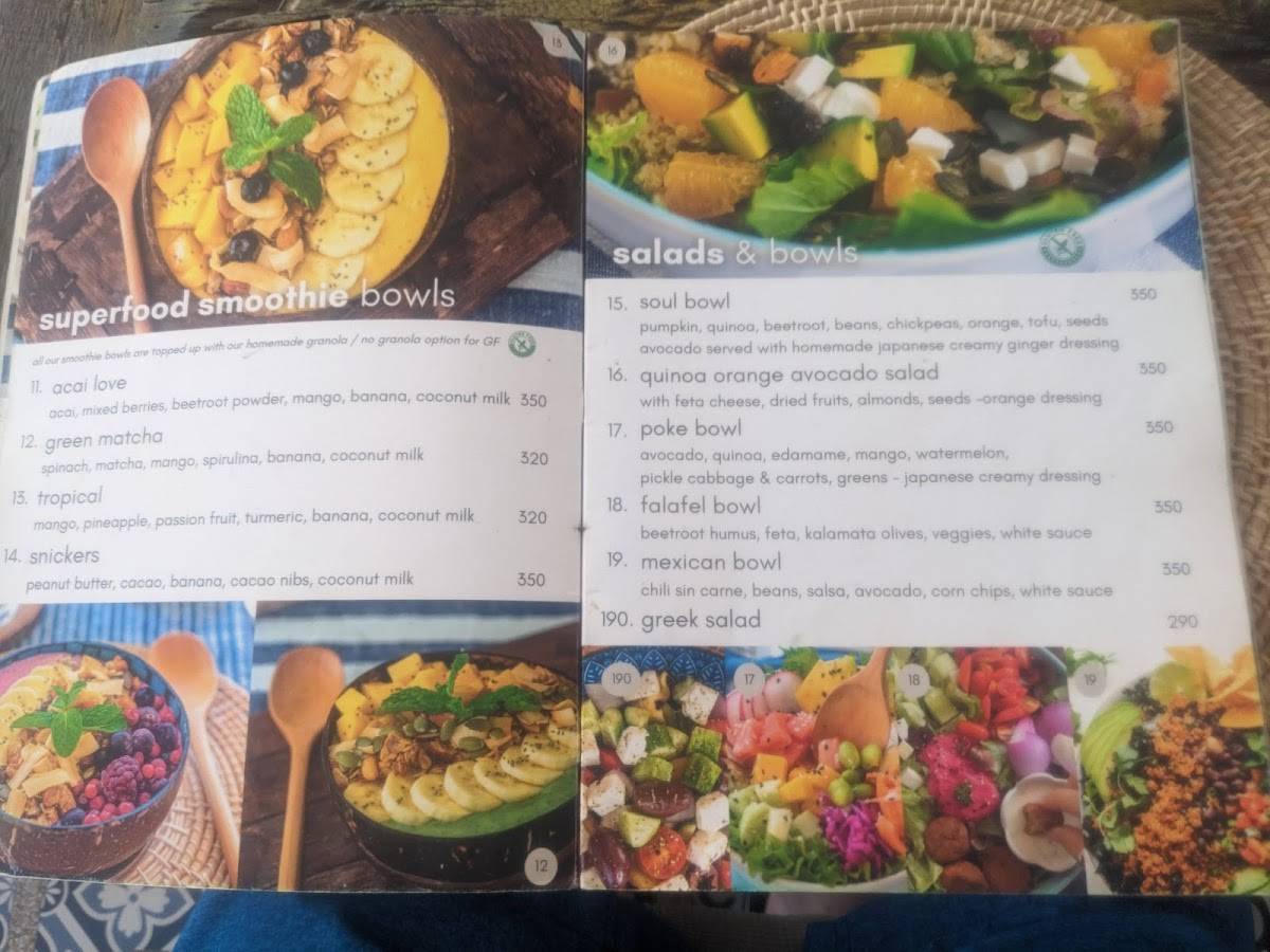 Soul Vegan меню