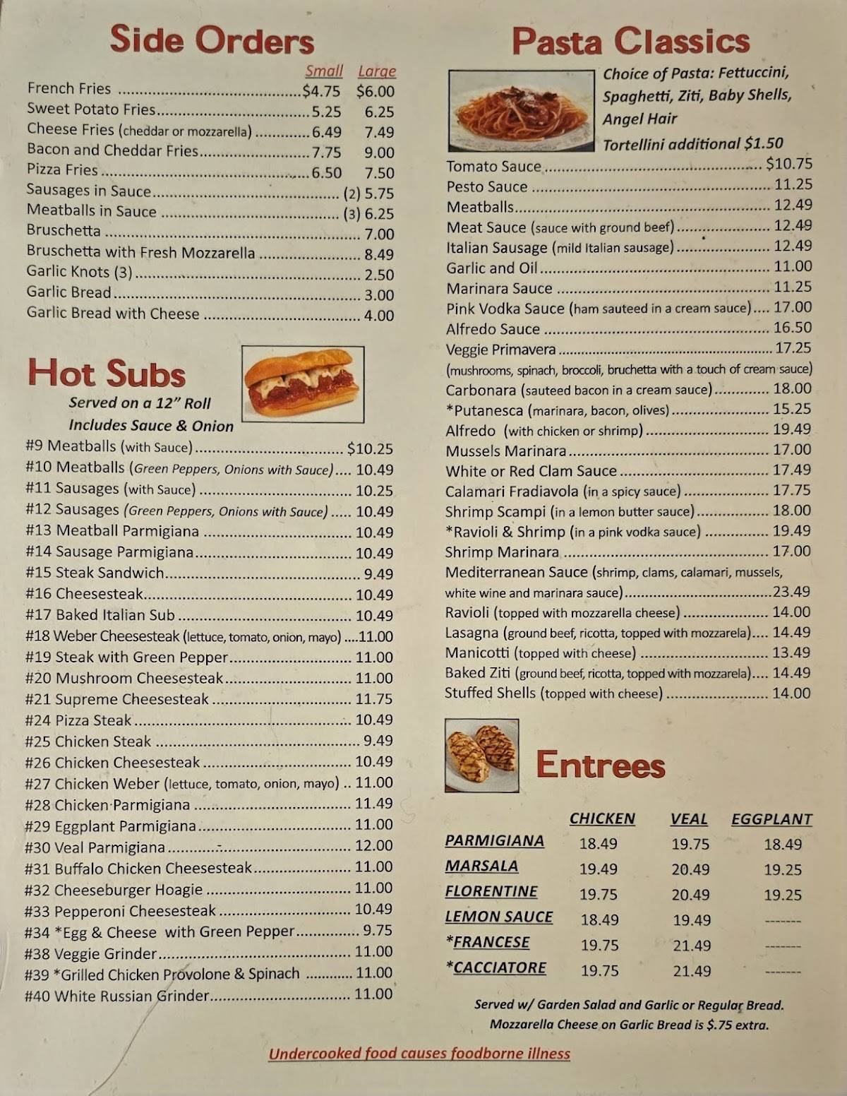 Sals Pizza Randa меню