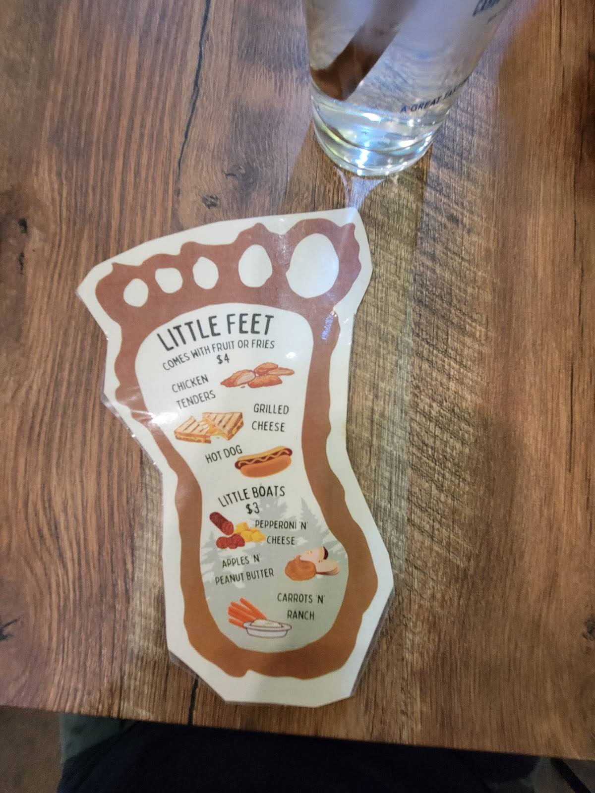 Sasquatch Inn меню
