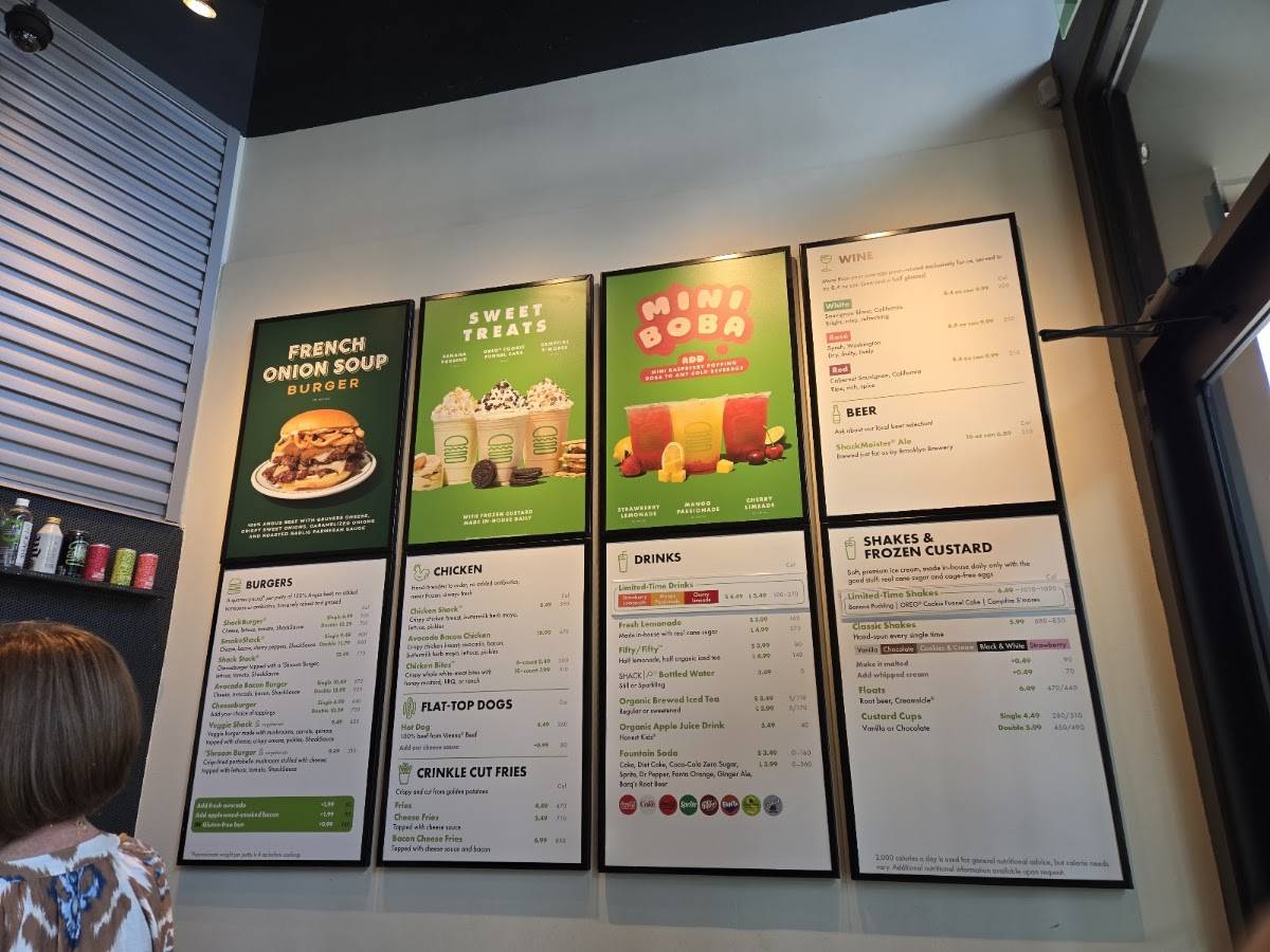 Shake Shack Perimeter Mall меню